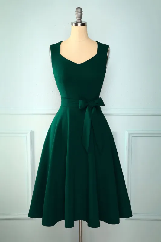 Soft Dark Green Dress sold by Zapaka