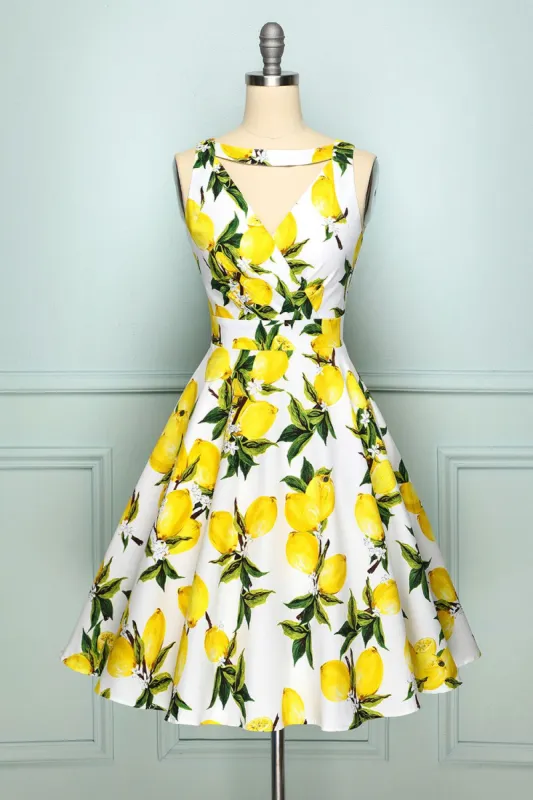 1950s Lemon Dress sold by Zapaka
