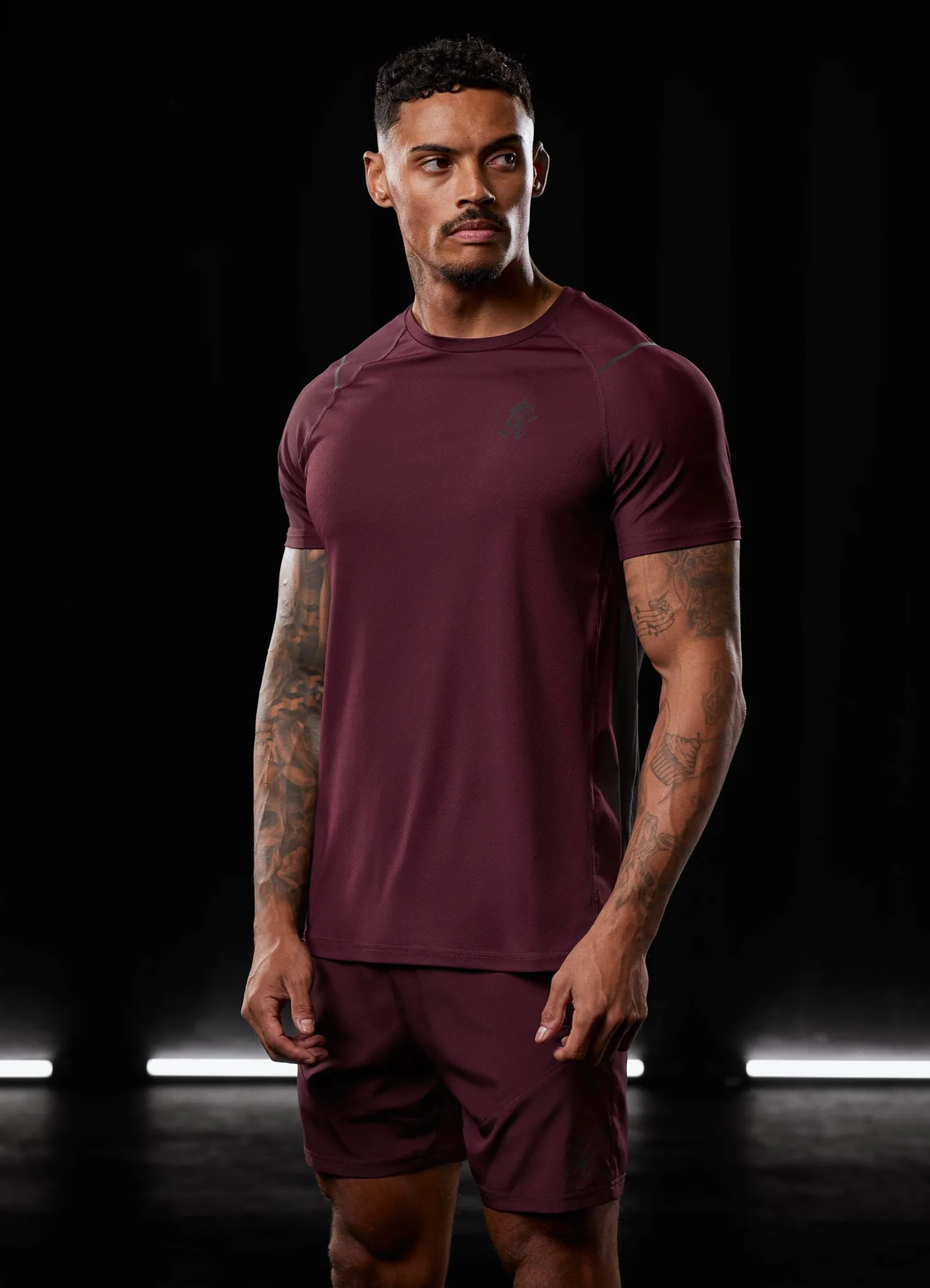 Gym King Reflect Tee - Burgundy sold by The Gym King
