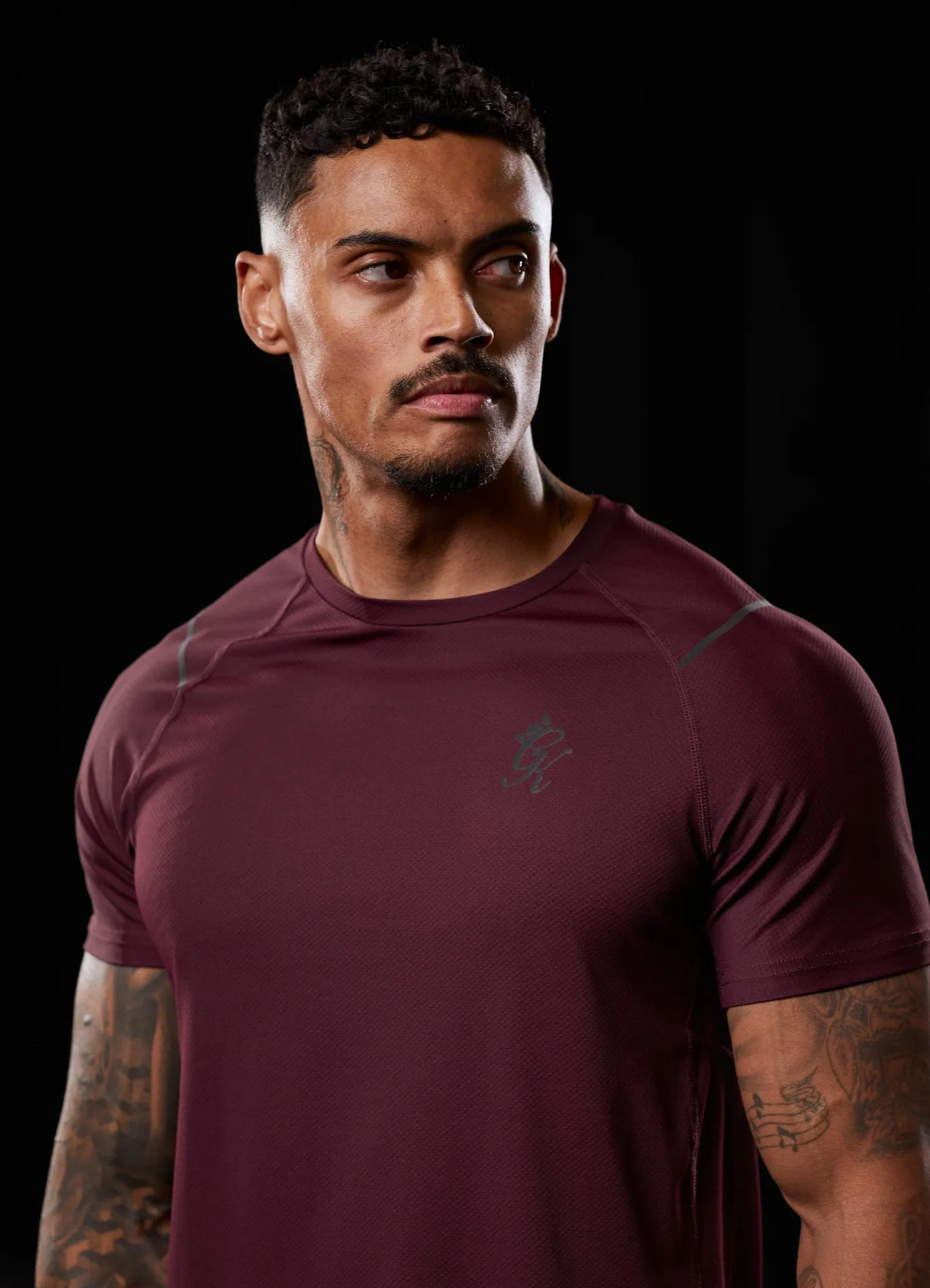 Gym King Reflect Tee - Burgundy sold by The Gym King product image thumbnail 3