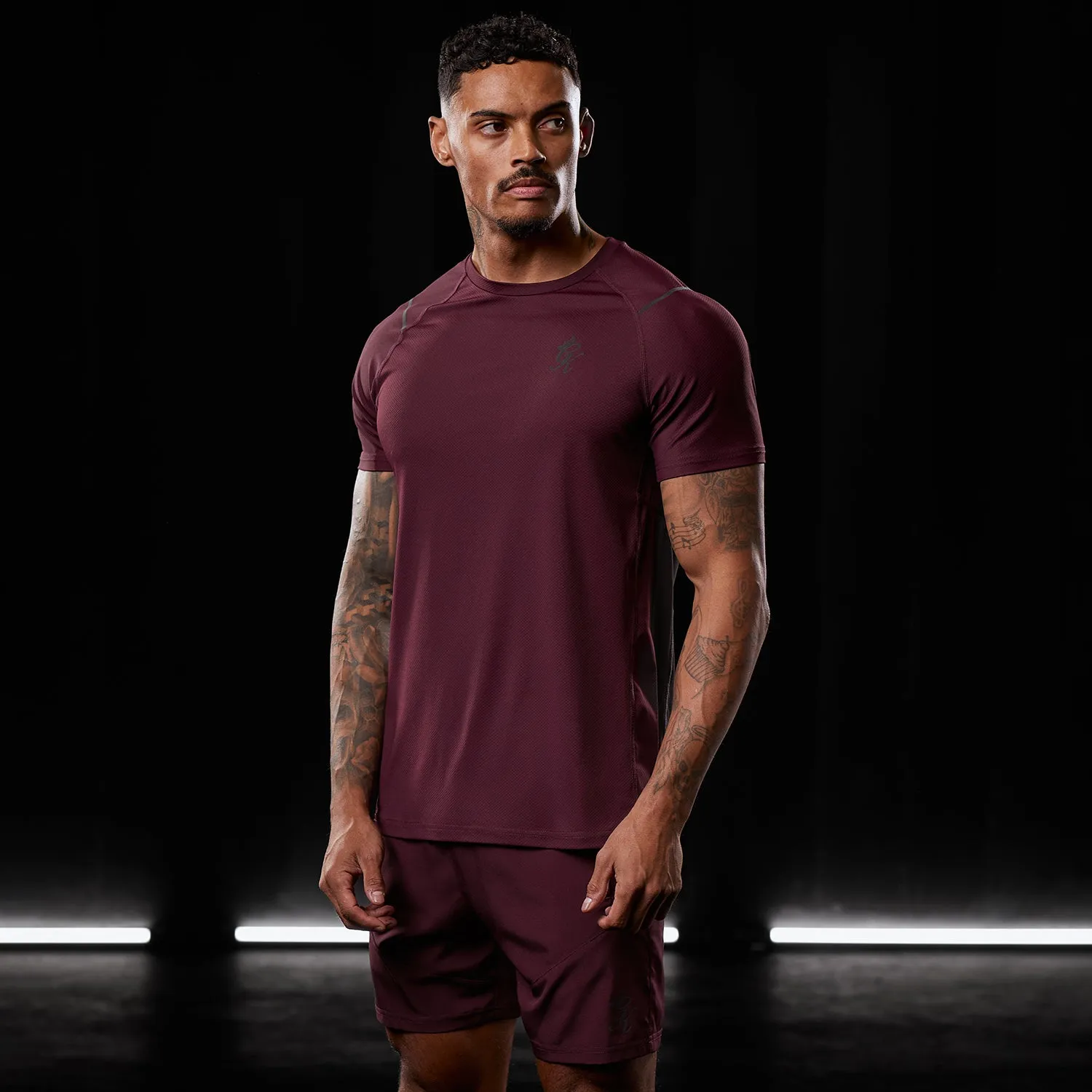 Gym King Reflect Tee - Burgundy sold by The Gym King product image thumbnail 2