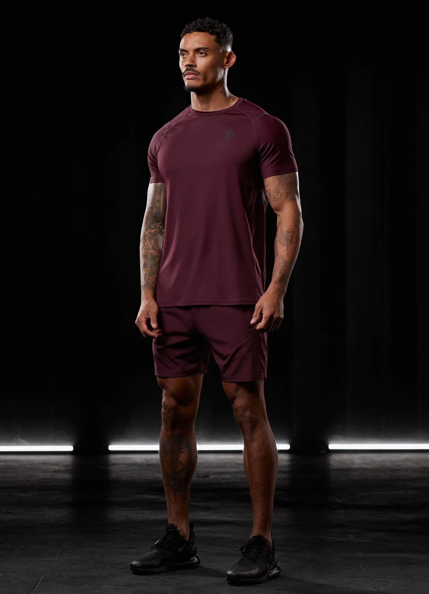 Gym King Reflect Tee - Burgundy sold by The Gym King product image thumbnail 4