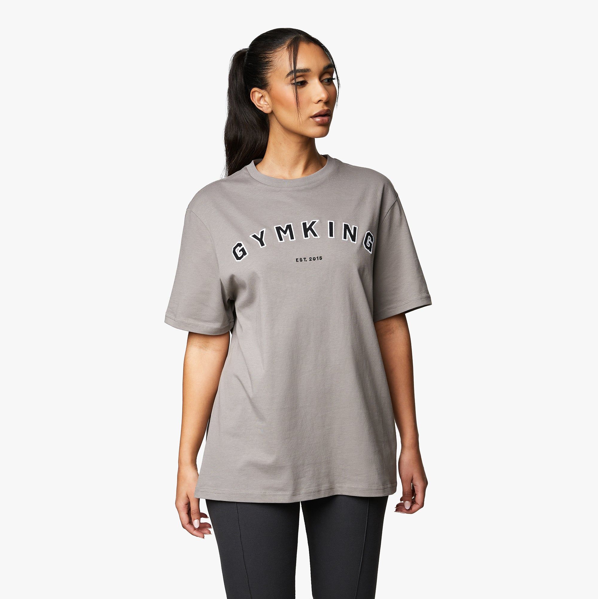 Gym King Shadow BF Tee - Taupe sold by The Gym King product image thumbnail 2