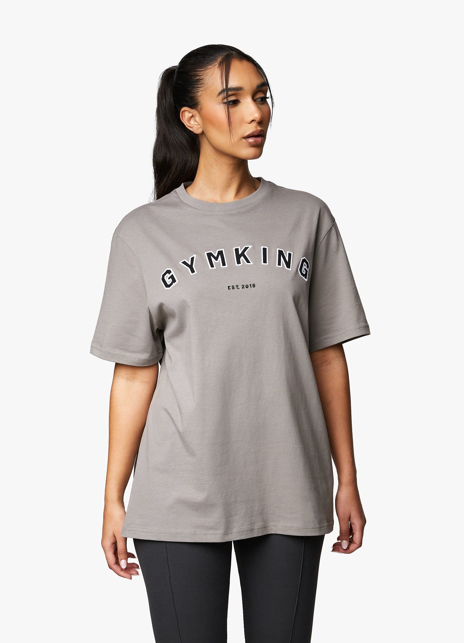 Gym King Shadow BF Tee - Taupe sold by The Gym King product image thumbnail 4