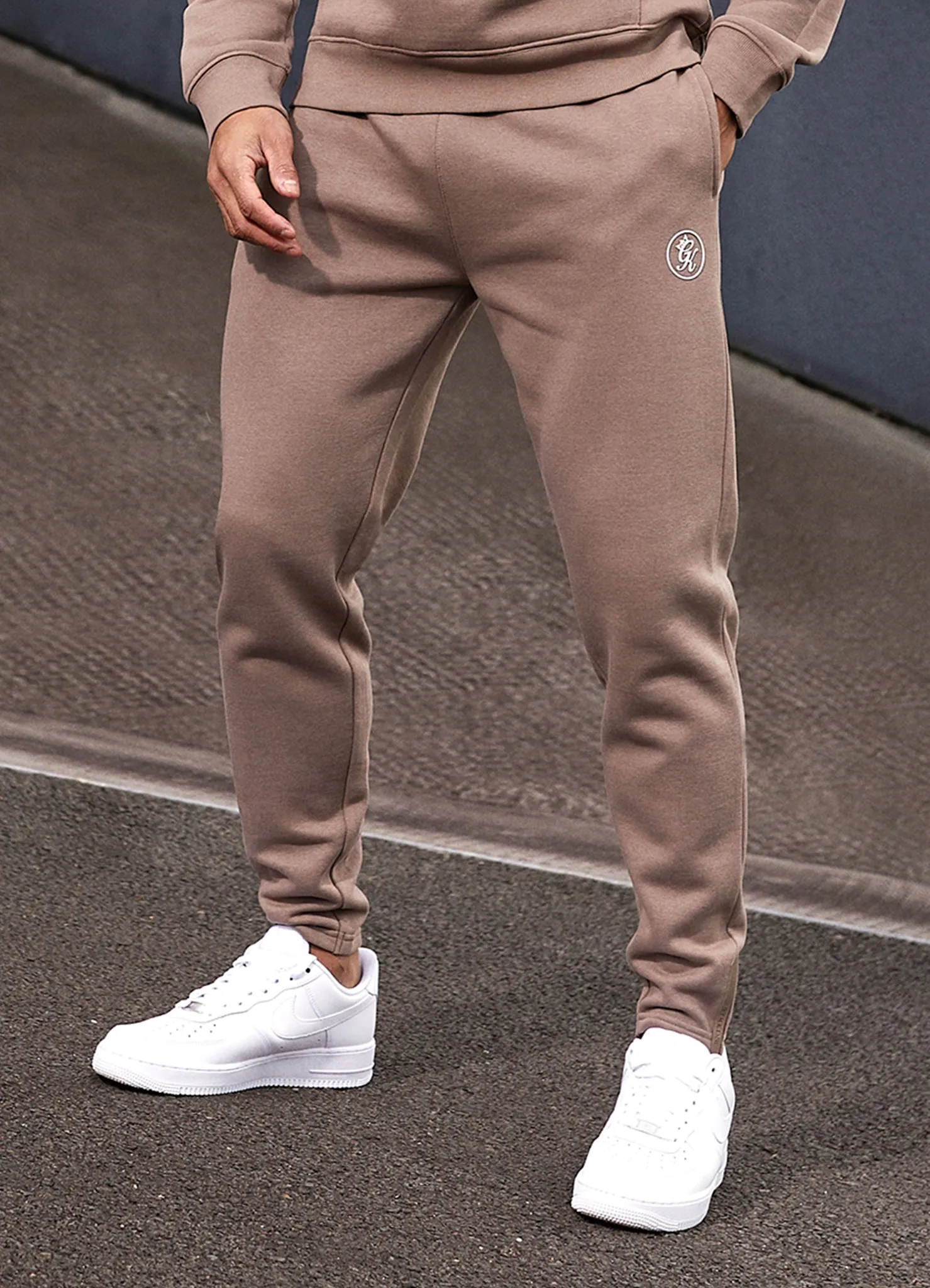 Gym King Pro Logo Jogger - Dark Taupe sold by The Gym King