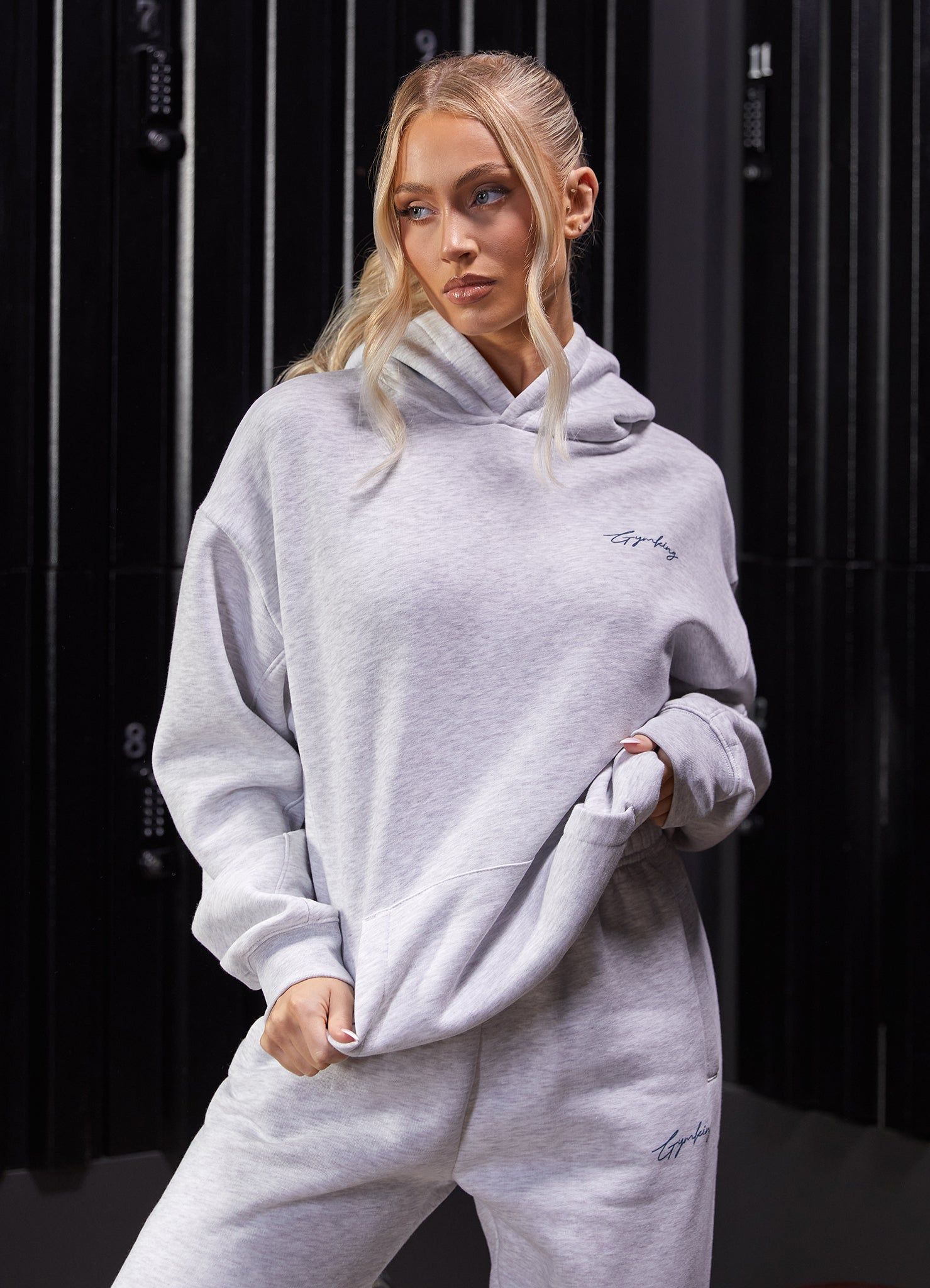 Gym King Reset Oversized Hood - Snow Marl sold by The Gym King product image thumbnail 3