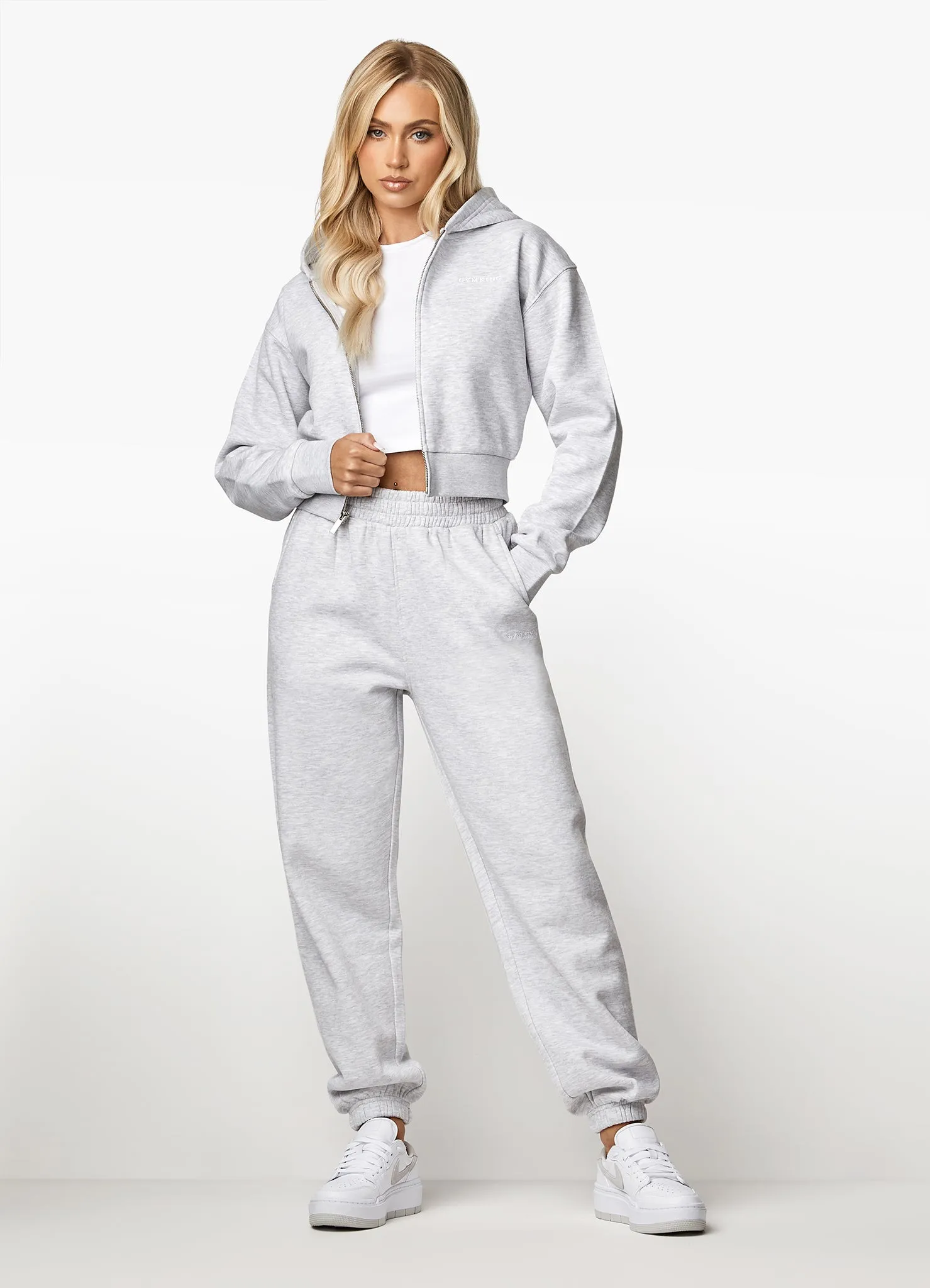 Gym King 365 Boyfriend Jogger - Snow Marl sold by The Gym King product image thumbnail 5