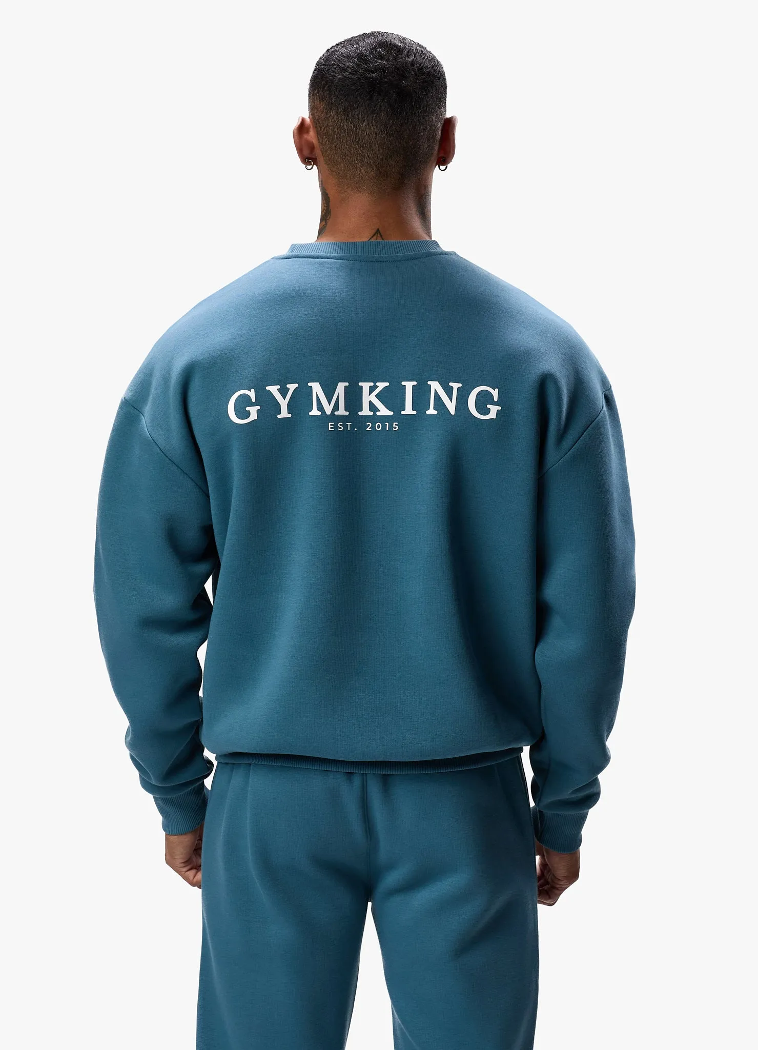 Gym King Established Crew - Lake Blue sold by The Gym King