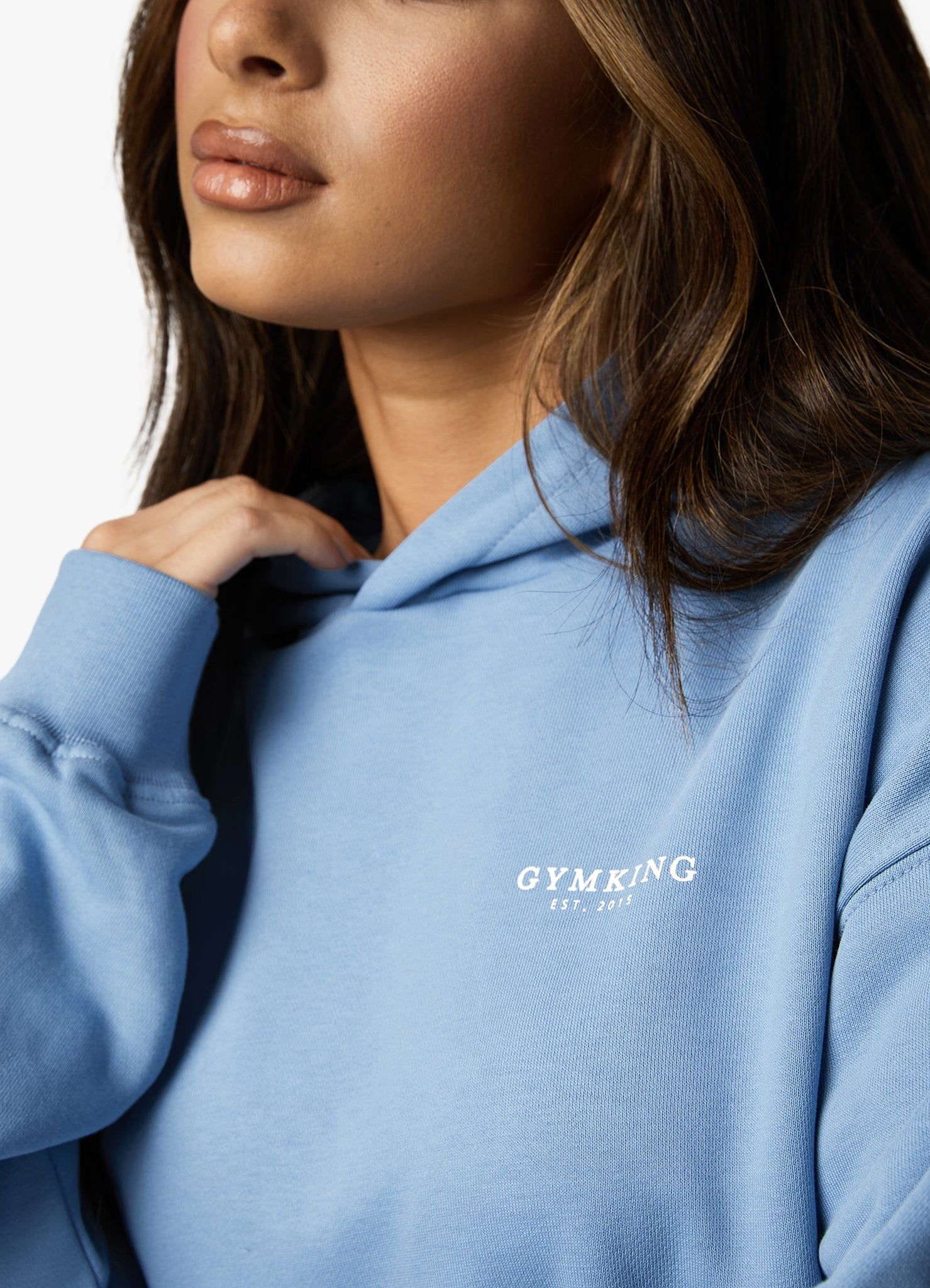 Gym King Established Relaxed Fit Hood - Coastal Blue sold by The Gym King product image thumbnail 13