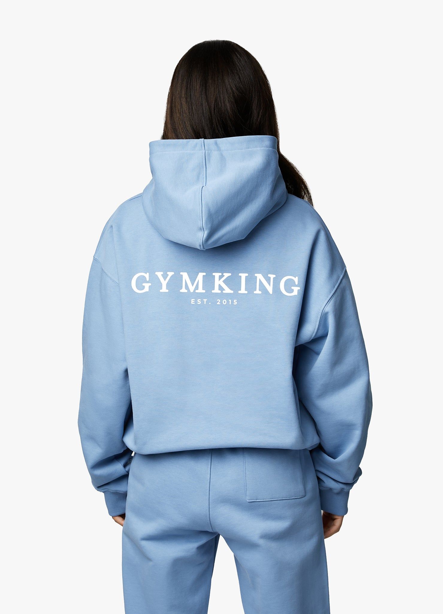 Gym King Established Relaxed Fit Hood - Coastal Blue sold by The Gym King product image thumbnail 9