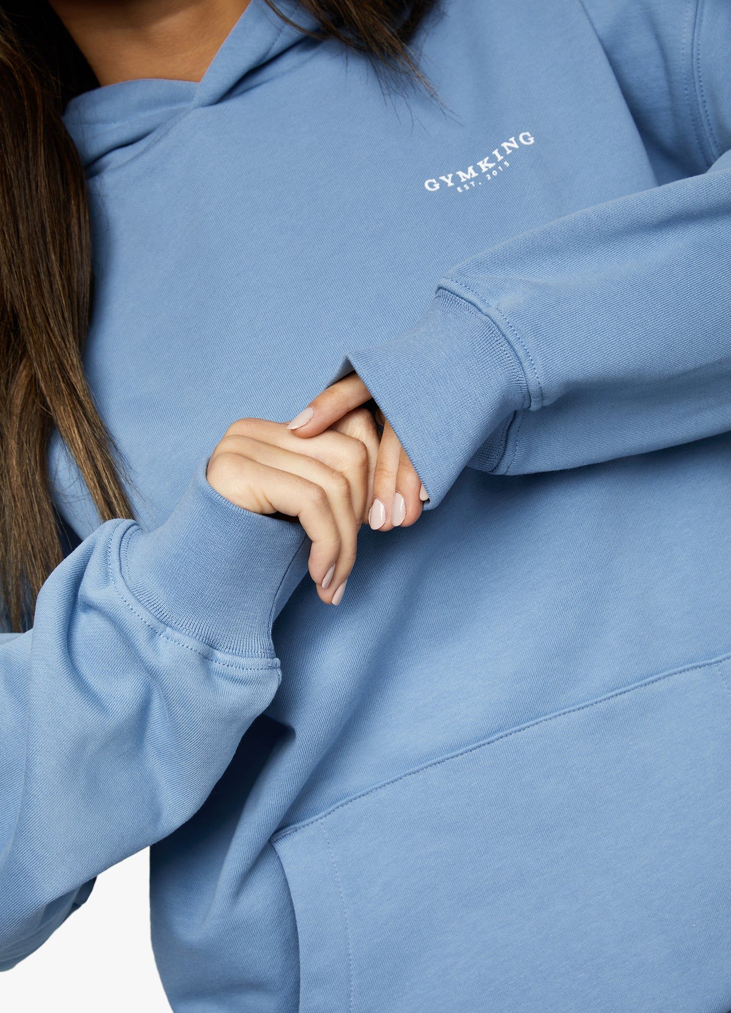 Gym King Established Relaxed Fit Hood - Coastal Blue sold by The Gym King product image thumbnail 14