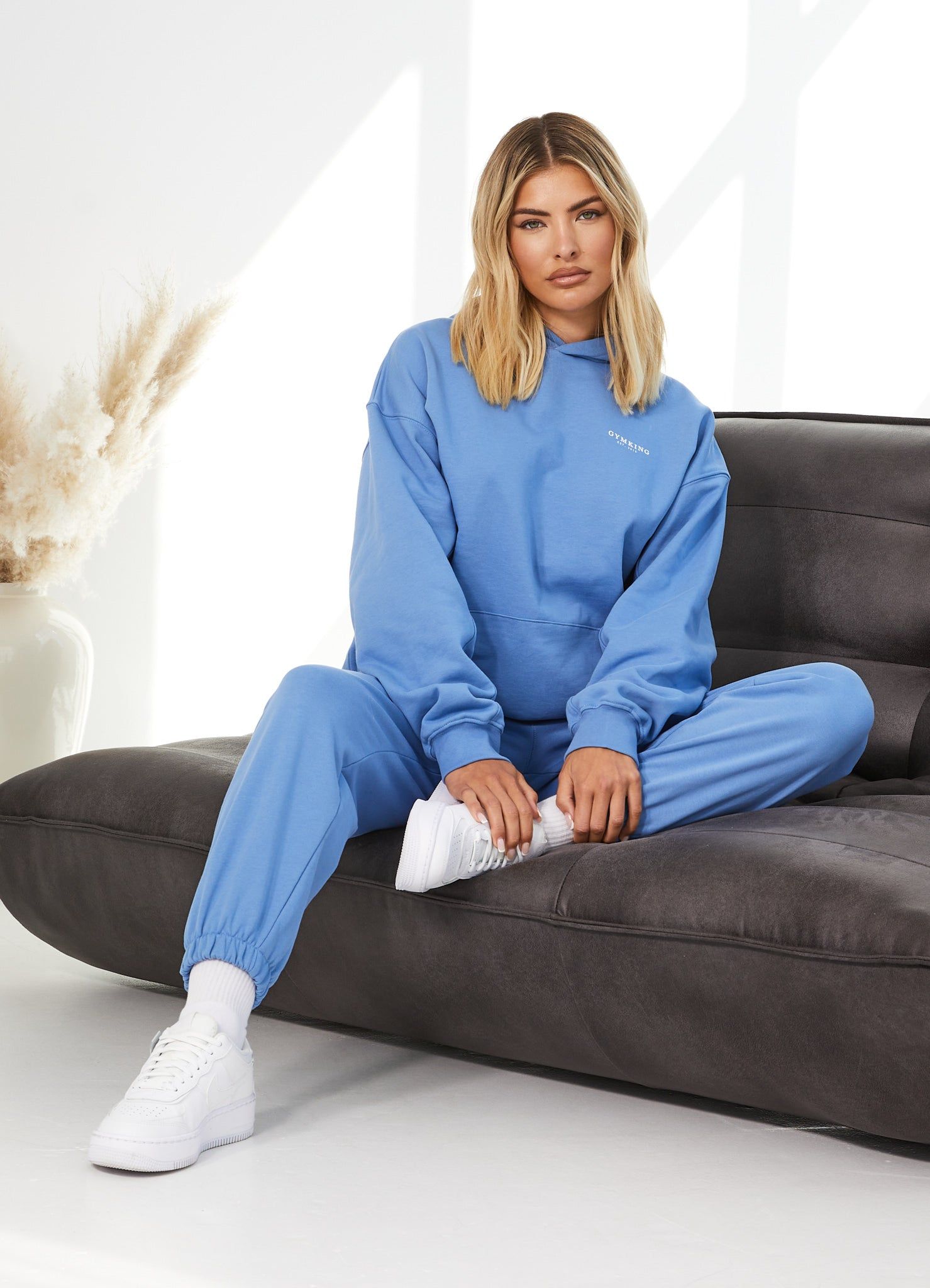 Gym King Established Relaxed Fit Hood - Coastal Blue sold by The Gym King product image thumbnail 7