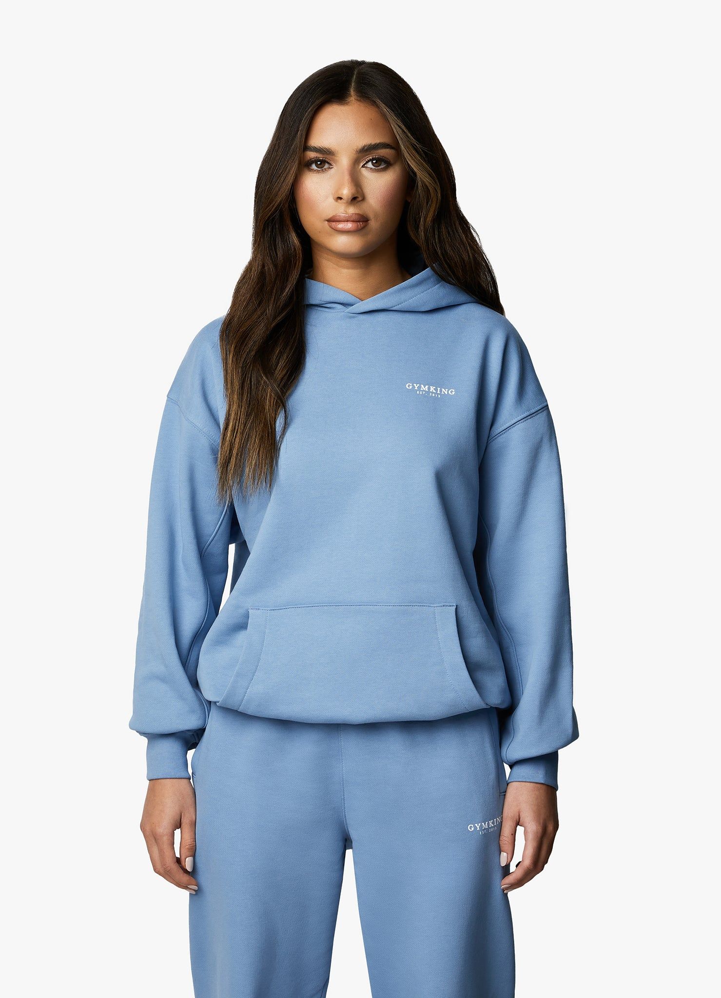 Gym King Established Relaxed Fit Hood - Coastal Blue sold by The Gym King product image thumbnail 12