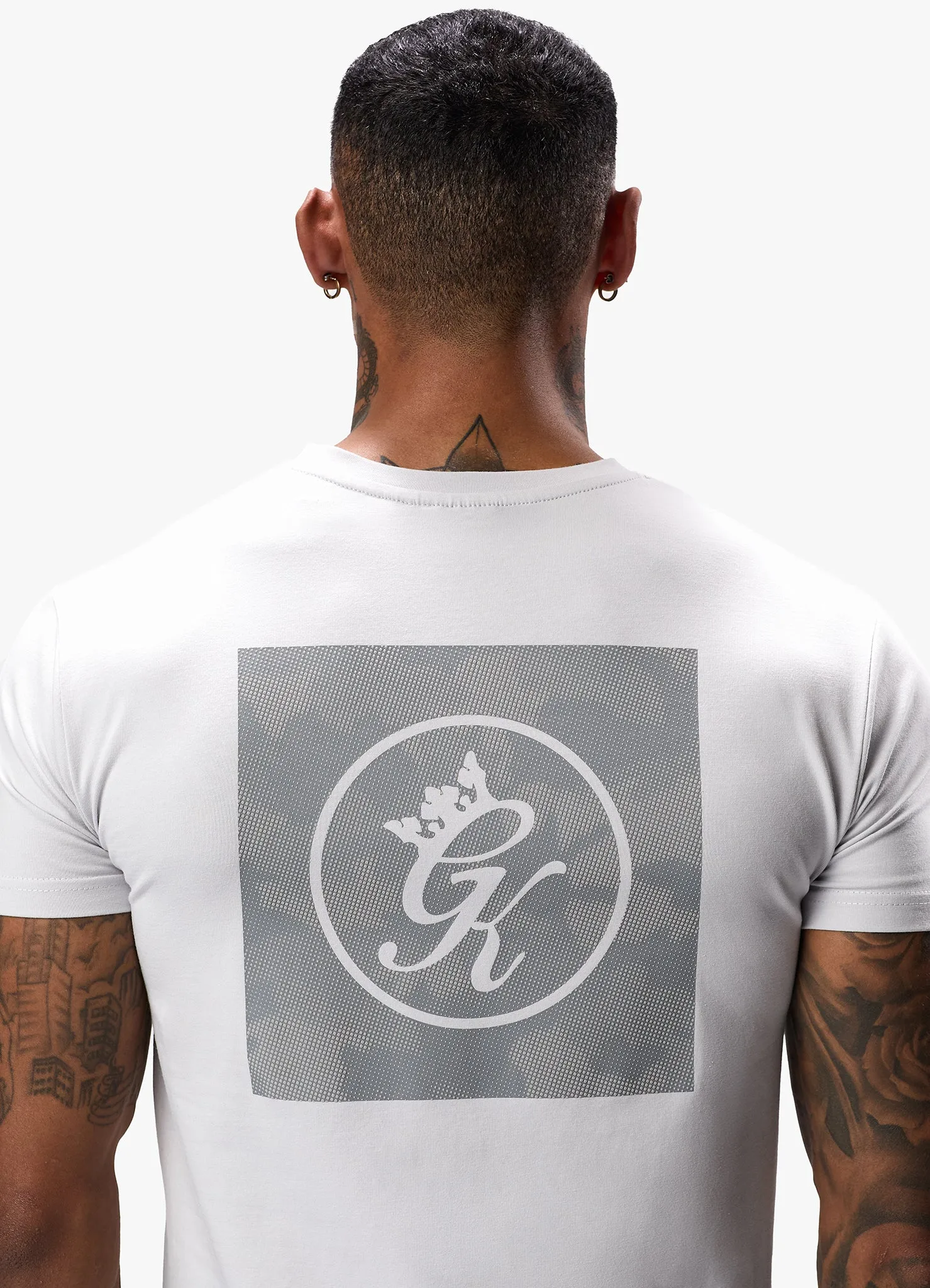 Gym King Box Logo Jersey Tee - Light Grey sold by The Gym King product image thumbnail 5