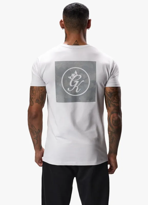 Gym King Box Logo Jersey Tee - Light Grey sold by The Gym King