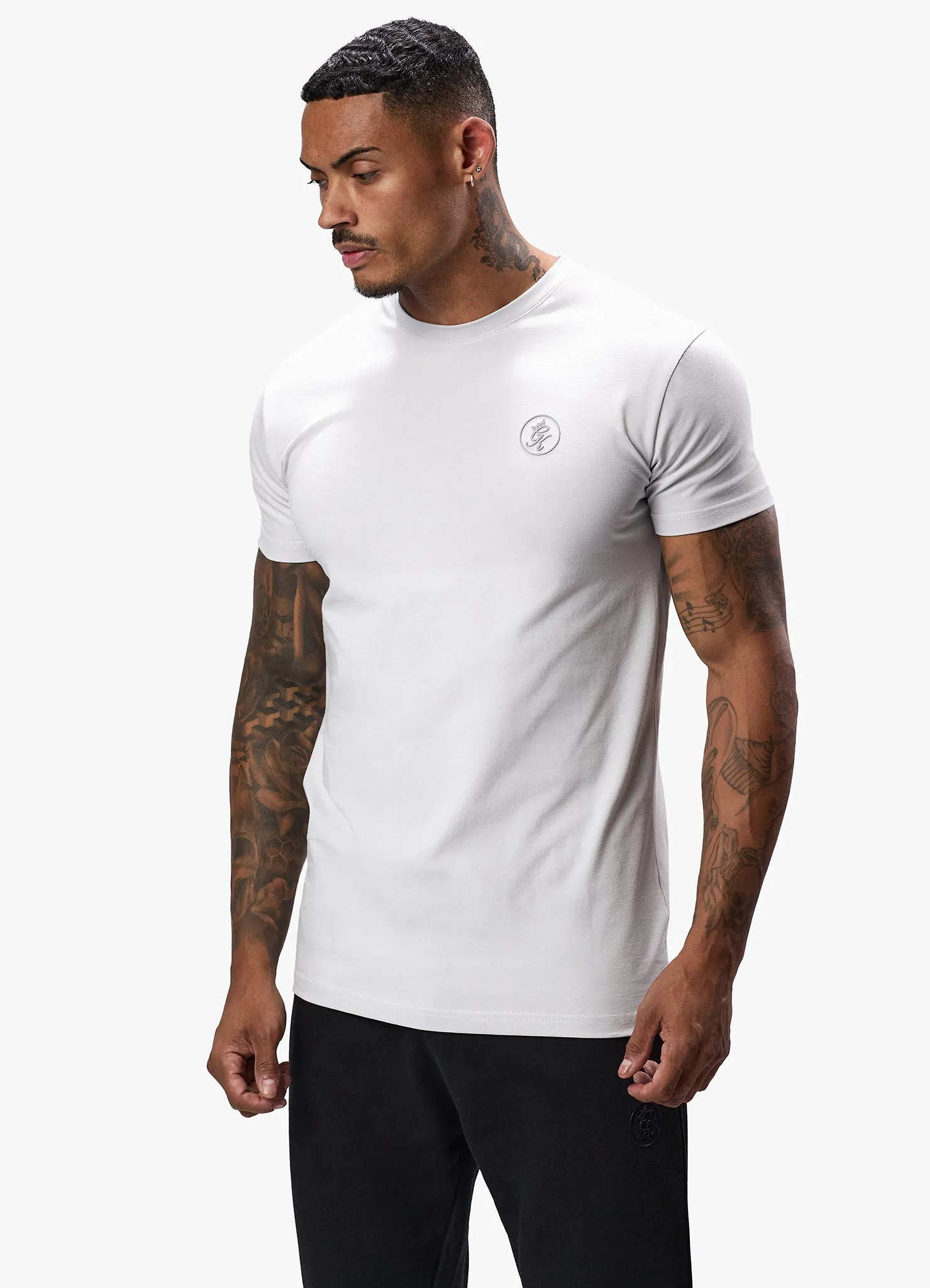 Gym King Box Logo Jersey Tee - Light Grey sold by The Gym King product image thumbnail 3