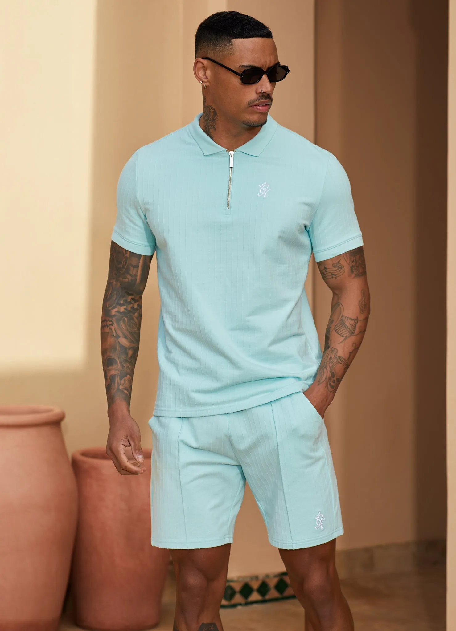 Gym King Riviera Signature Polo - Aqua Sky sold by The Gym King product image thumbnail 4