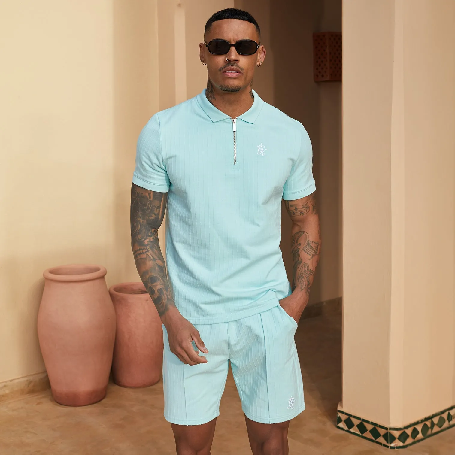 Gym King Riviera Signature Polo - Aqua Sky sold by The Gym King product image thumbnail 2