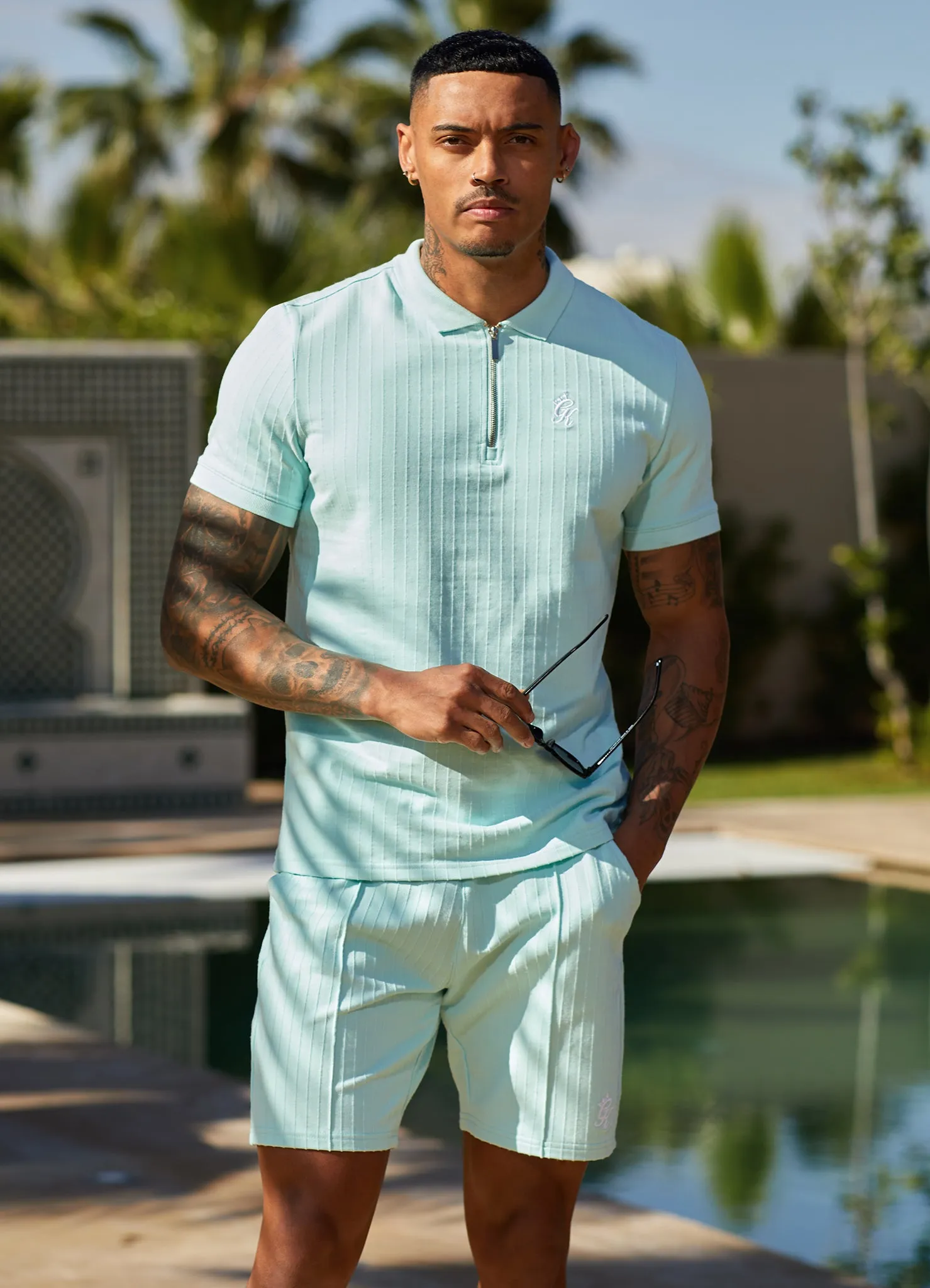 Gym King Riviera Signature Polo - Aqua Sky sold by The Gym King product image thumbnail 5