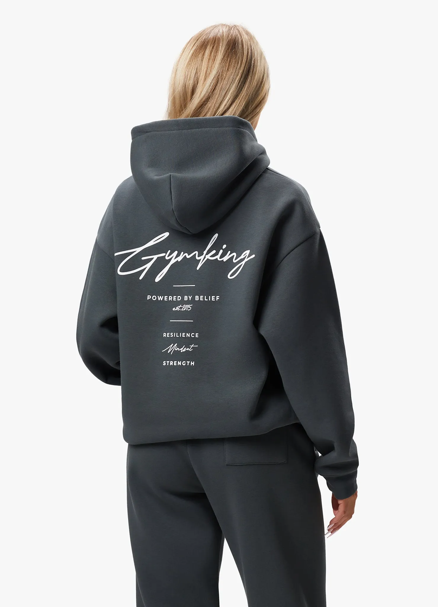 Gym King Reset Oversized Hood - Green Smoke sold by The Gym King product image thumbnail 5