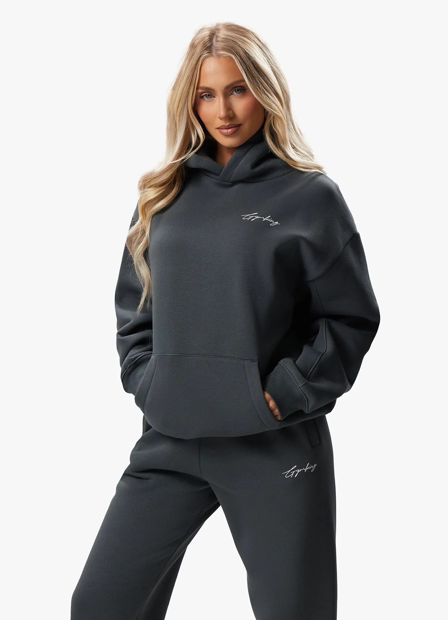 Gym King Reset Oversized Hood - Green Smoke sold by The Gym King product image thumbnail 4