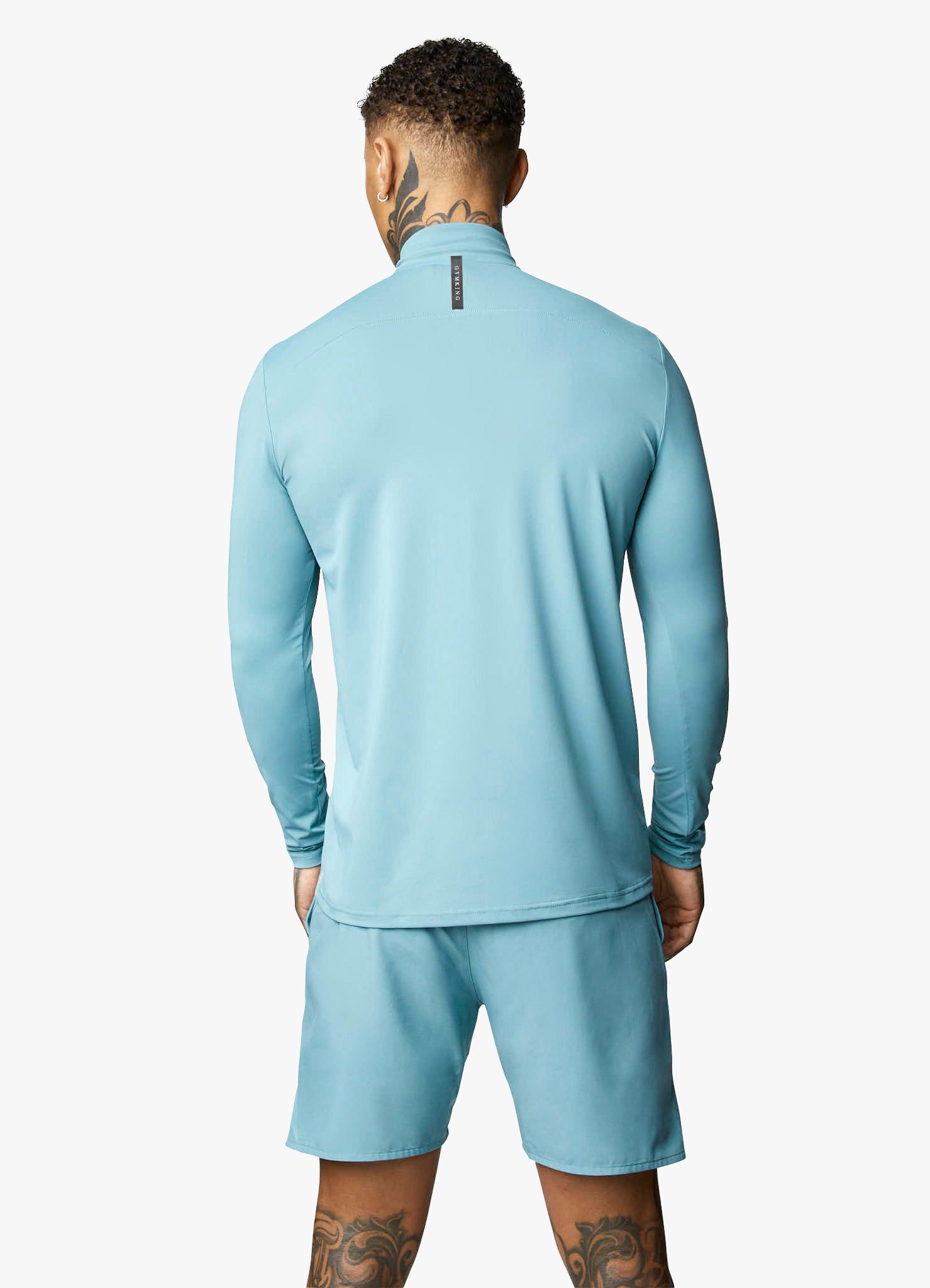 Gym King Flex ¼ Zip Funnel – Ocean Teal sold by The Gym King product image thumbnail 13
