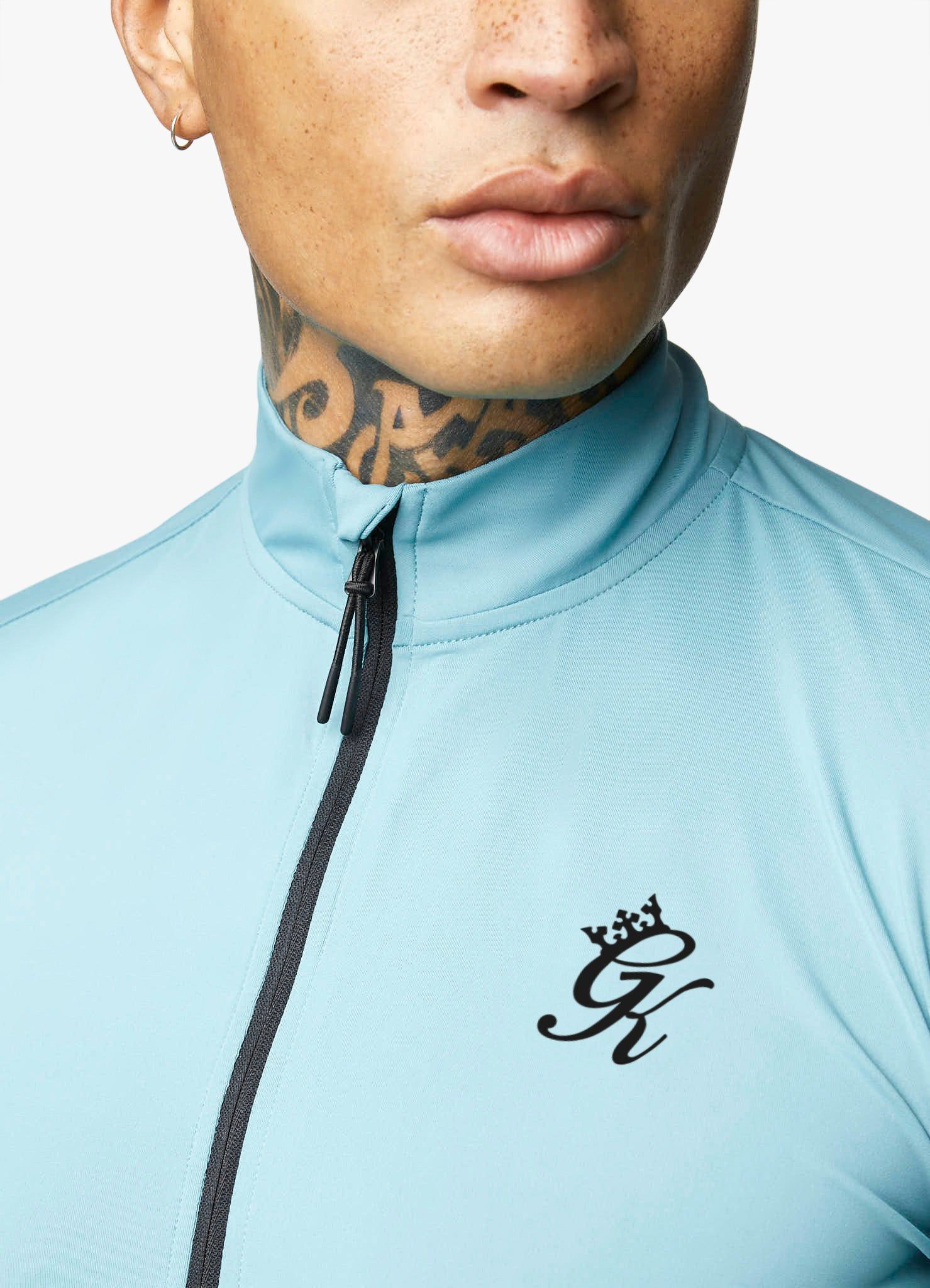 Gym King Flex ¼ Zip Funnel – Ocean Teal sold by The Gym King product image thumbnail 8