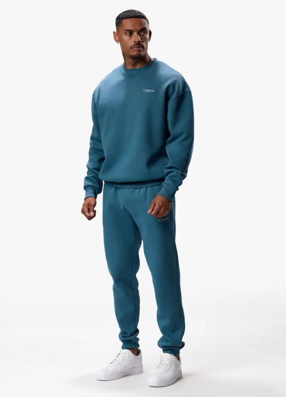 Gym King Established Crew Tracksuit - Lake Blue made by The Gym King