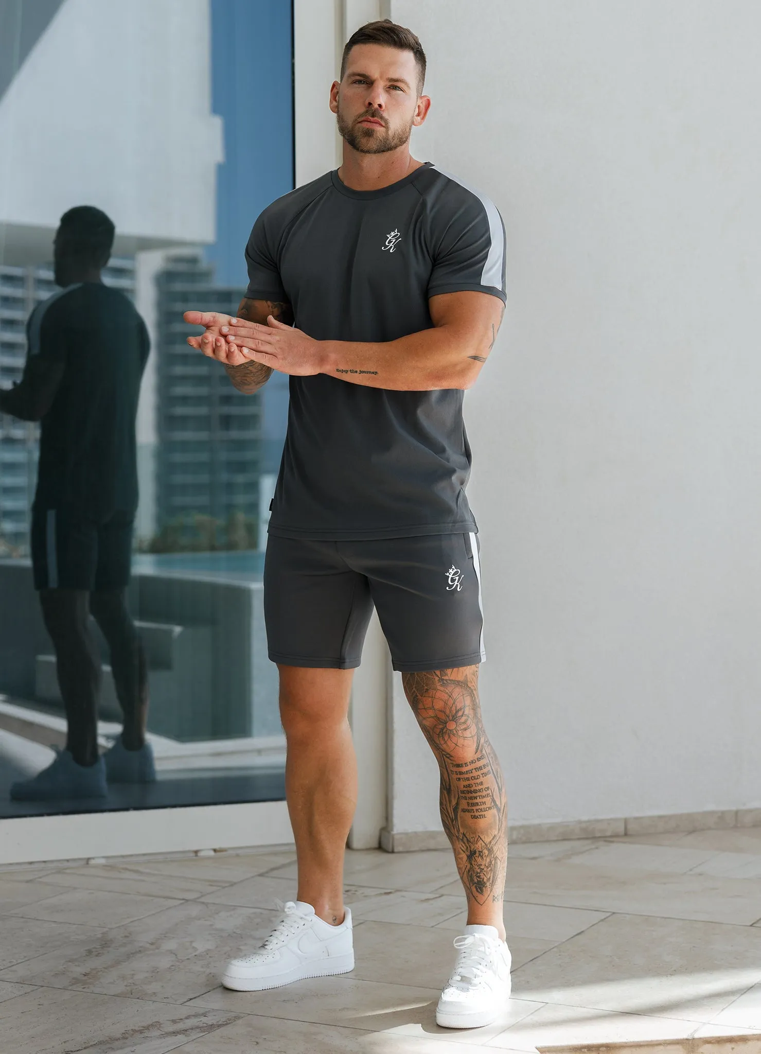 Gym King Core Plus Poly Tee - Graphite sold by The Gym King product image thumbnail 5