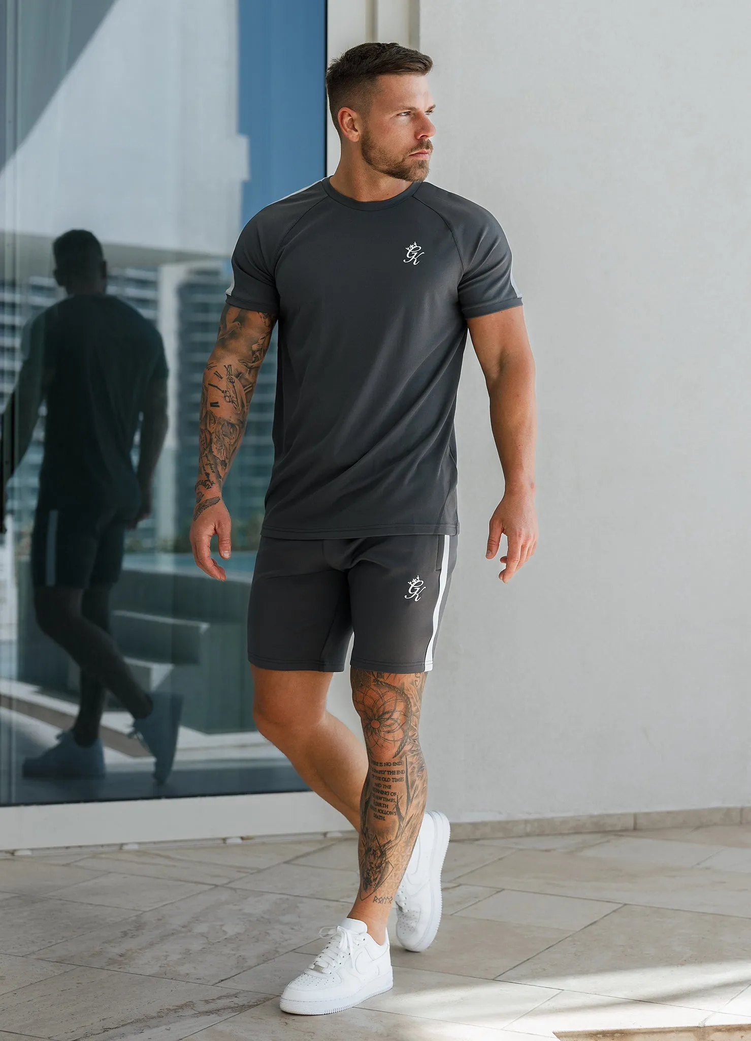Gym King Core Plus Poly Tee - Graphite sold by The Gym King product image thumbnail 3