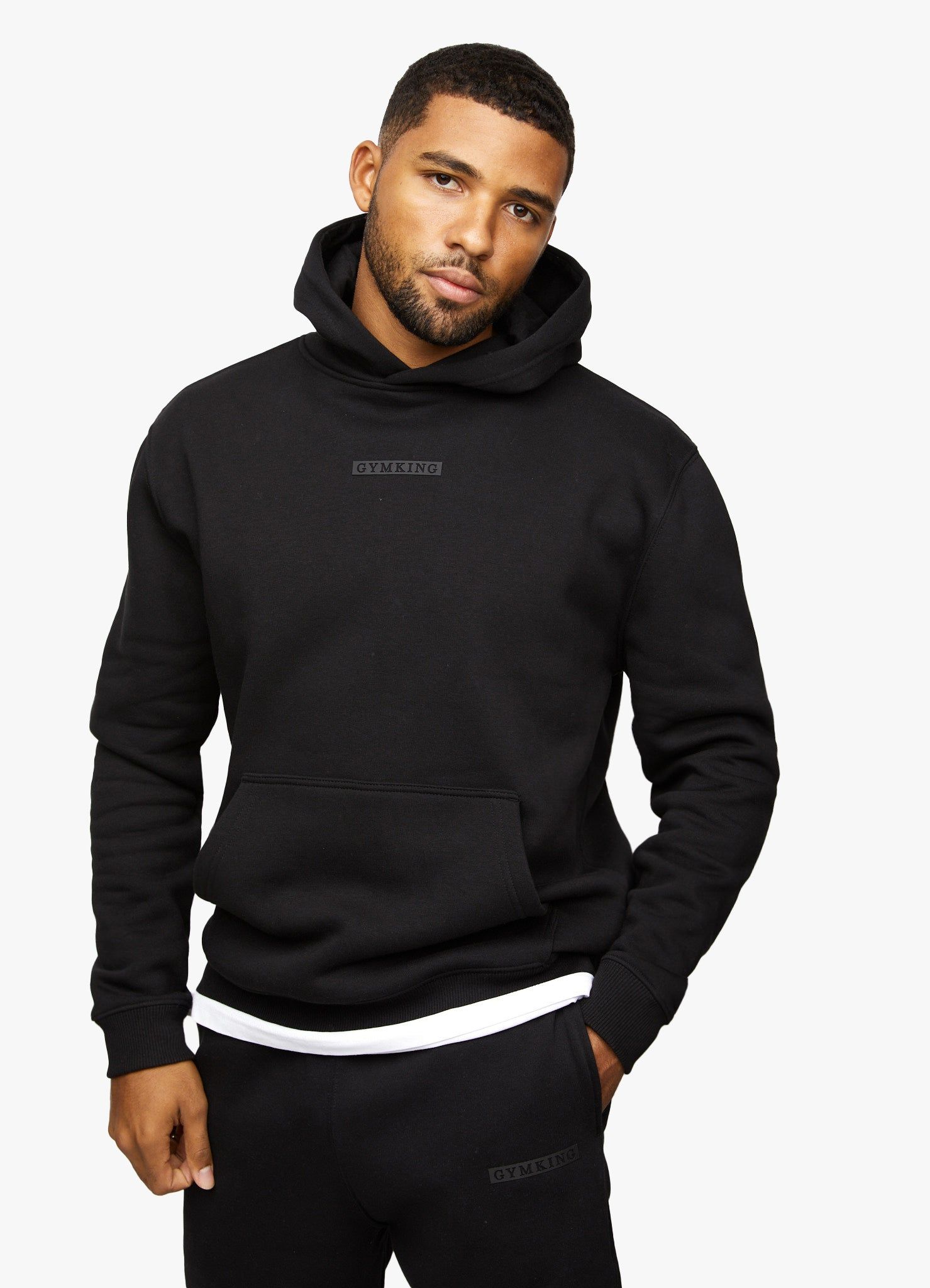 Gym King Box Logo Hood - Black sold by The Gym King product image thumbnail 3