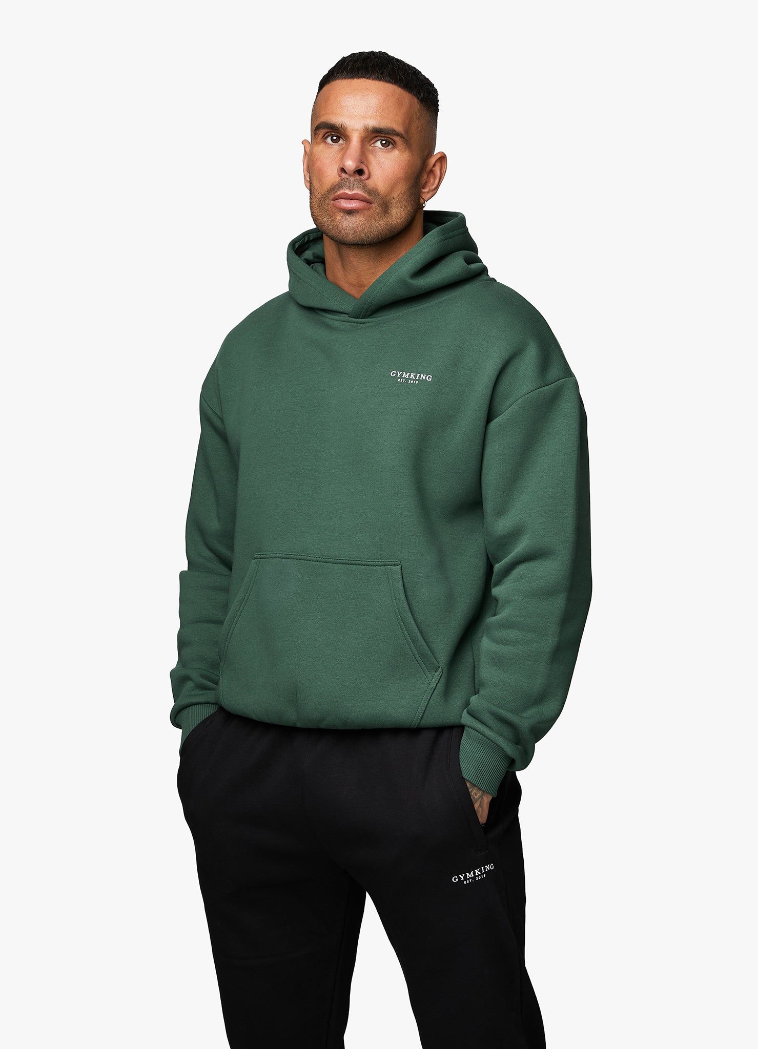 Gym King Established Hood - Racing Green sold by The Gym King product image thumbnail 3