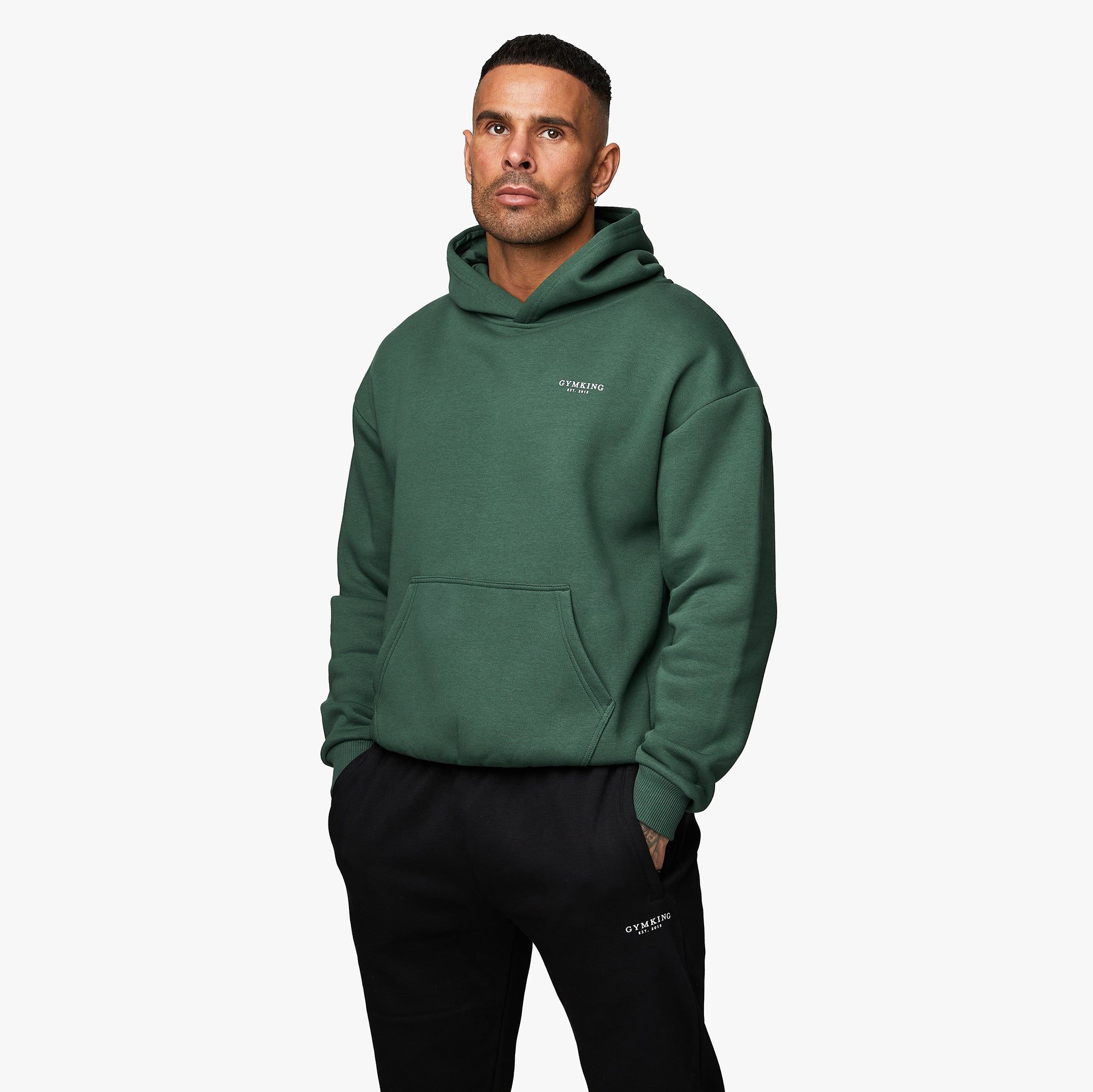 Gym King Established Hood - Racing Green sold by The Gym King product image thumbnail 2