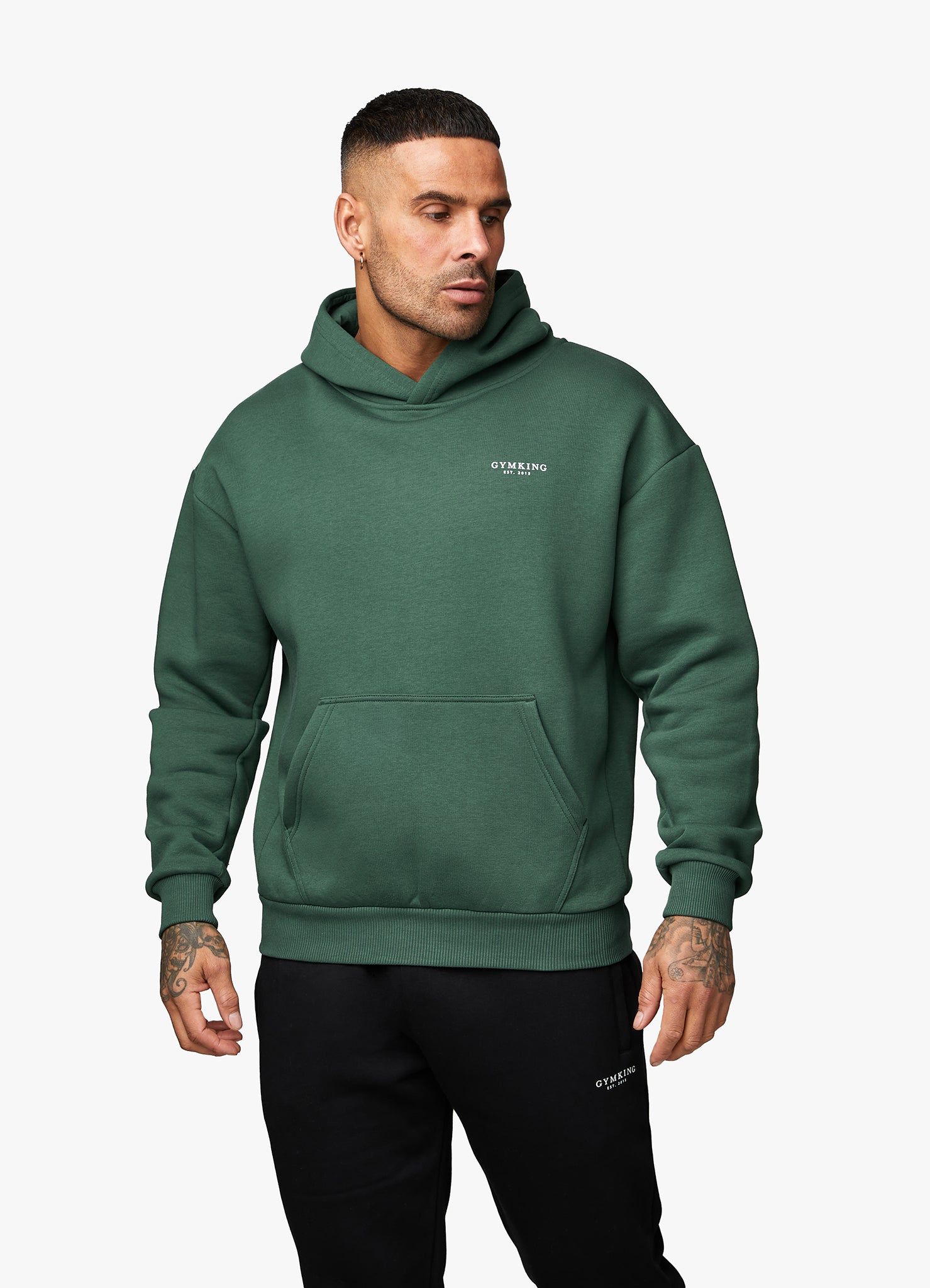 Gym King Established Hood - Racing Green sold by The Gym King product image thumbnail 7