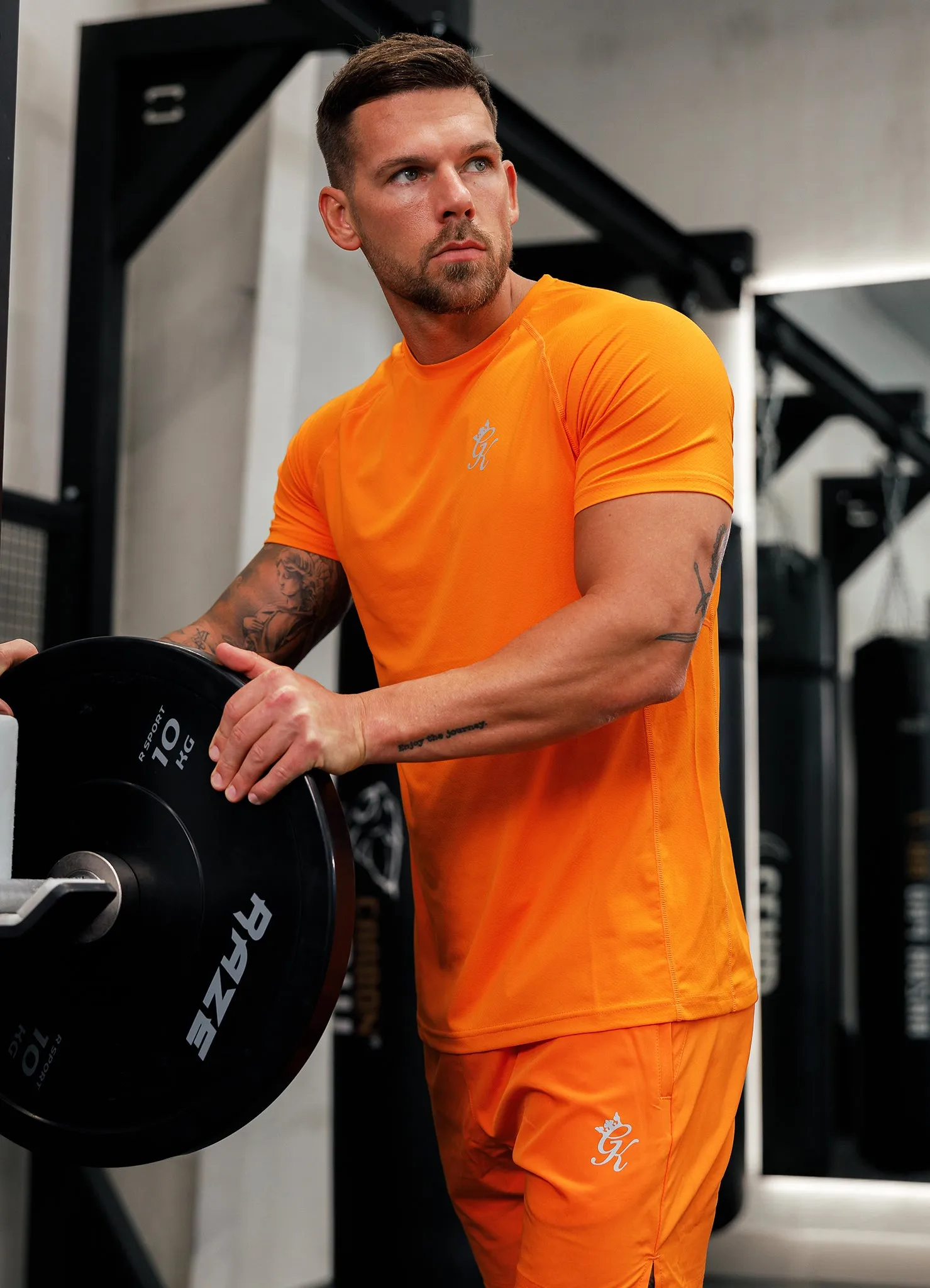 Gym King Energy Tee - Tangerine sold by The Gym King product image thumbnail 5