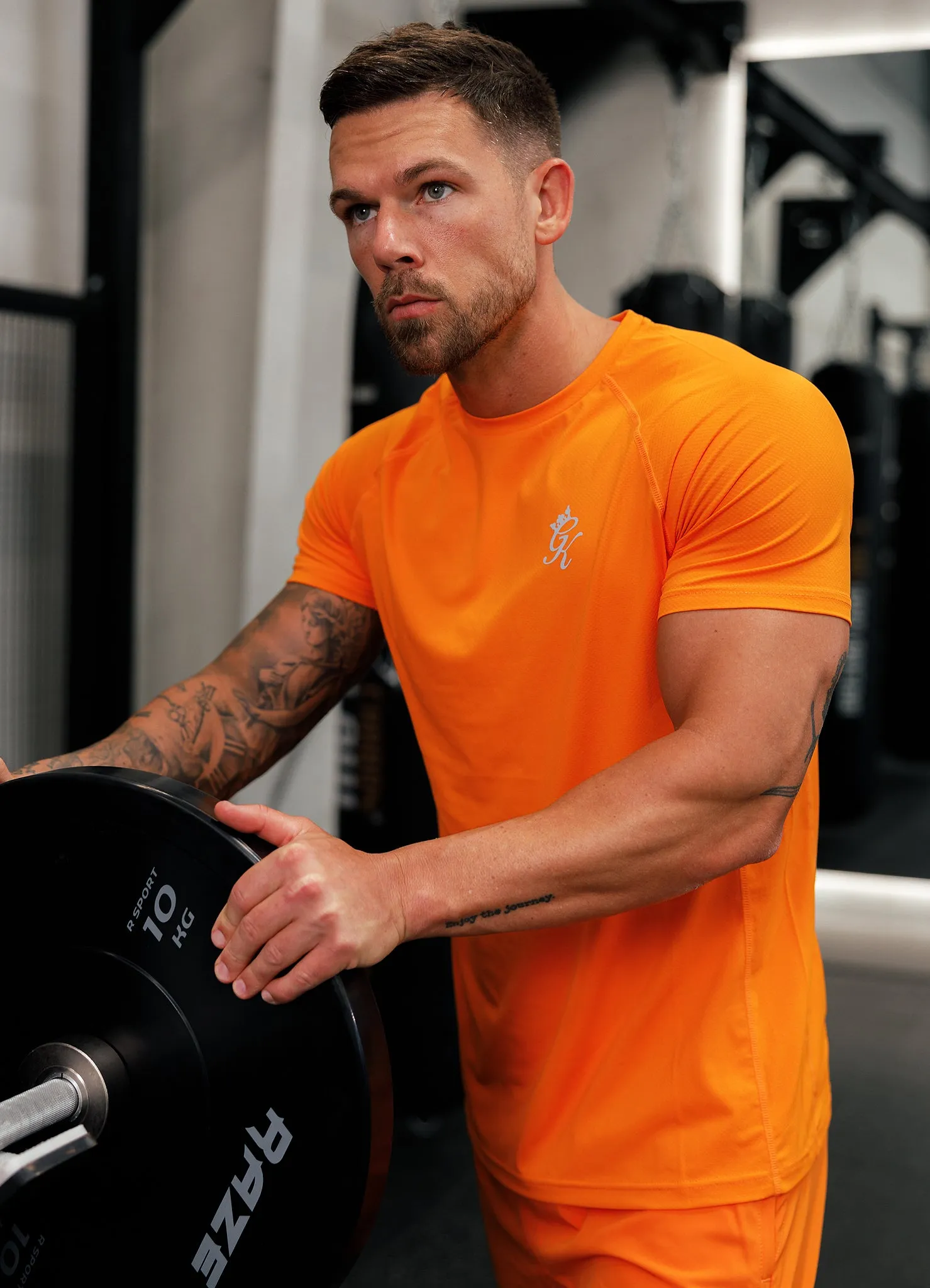 Gym King Energy Tee - Tangerine sold by The Gym King
