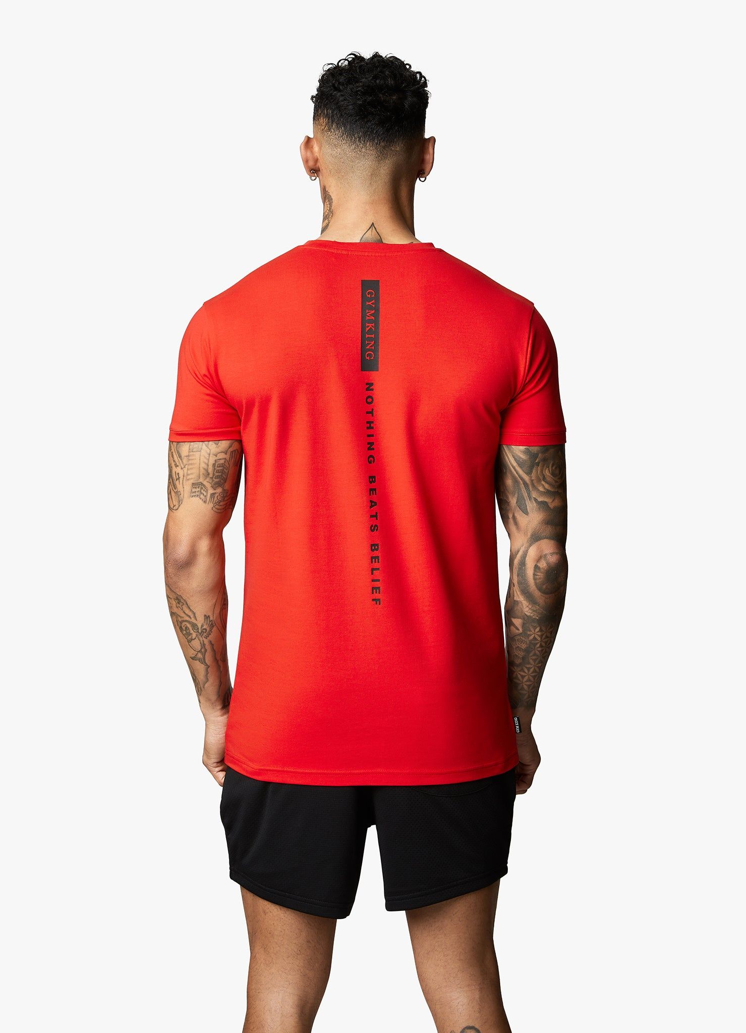 Gym King Nothing Beats Belief Tee - Chilli Red sold by The Gym King product image thumbnail 9
