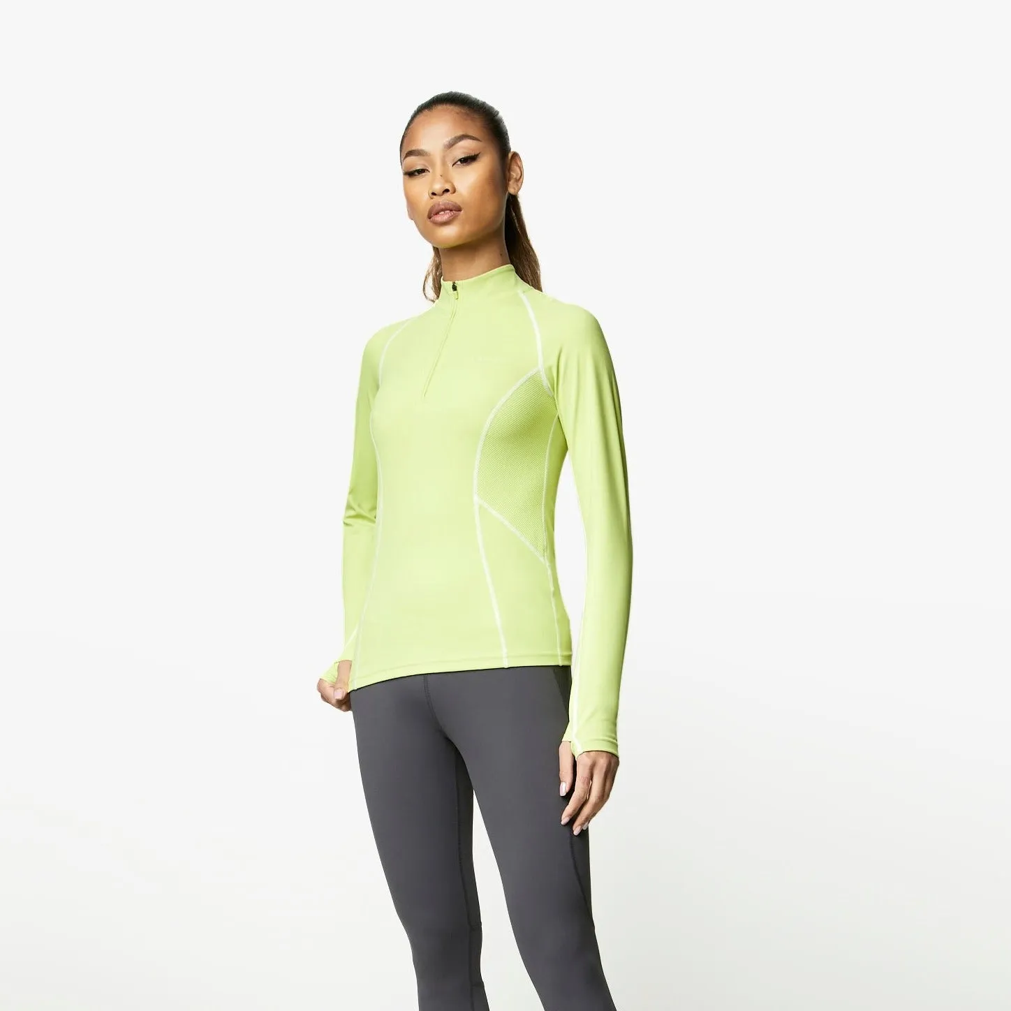 Gym King Motivate 1/4 Zip - Graphite/Lime sold by The Gym King product image thumbnail 2