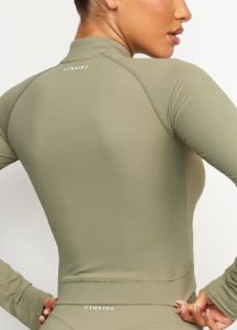 Gym King 365 Long Sleeve 1/4 Zip - Pale Olive sold by The Gym King