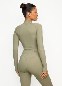 Gym King 365 Long Sleeve 1/4 Zip - Pale Olive sold by The Gym King