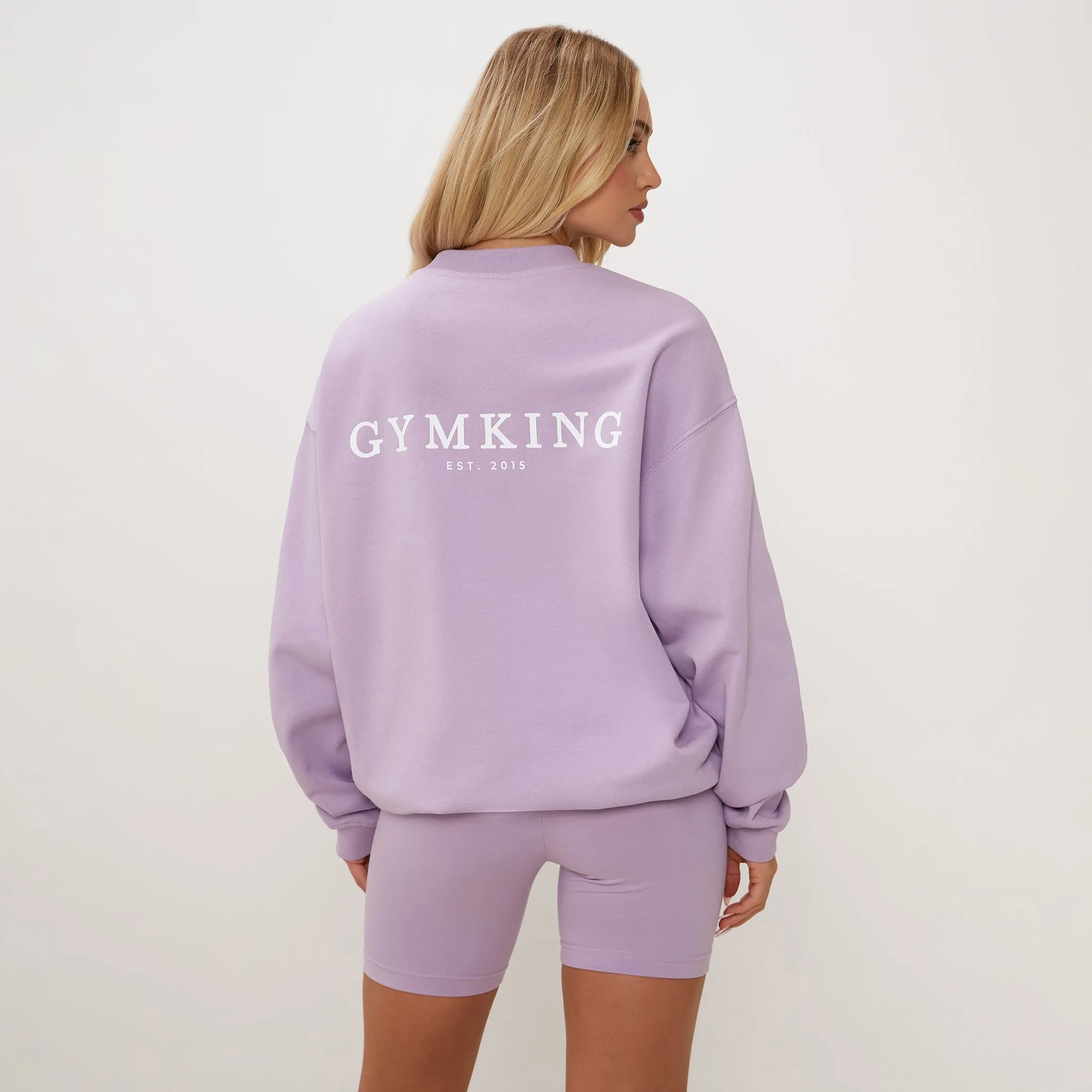 Gym King Established Crew - Lilac sold by The Gym King product image thumbnail 2