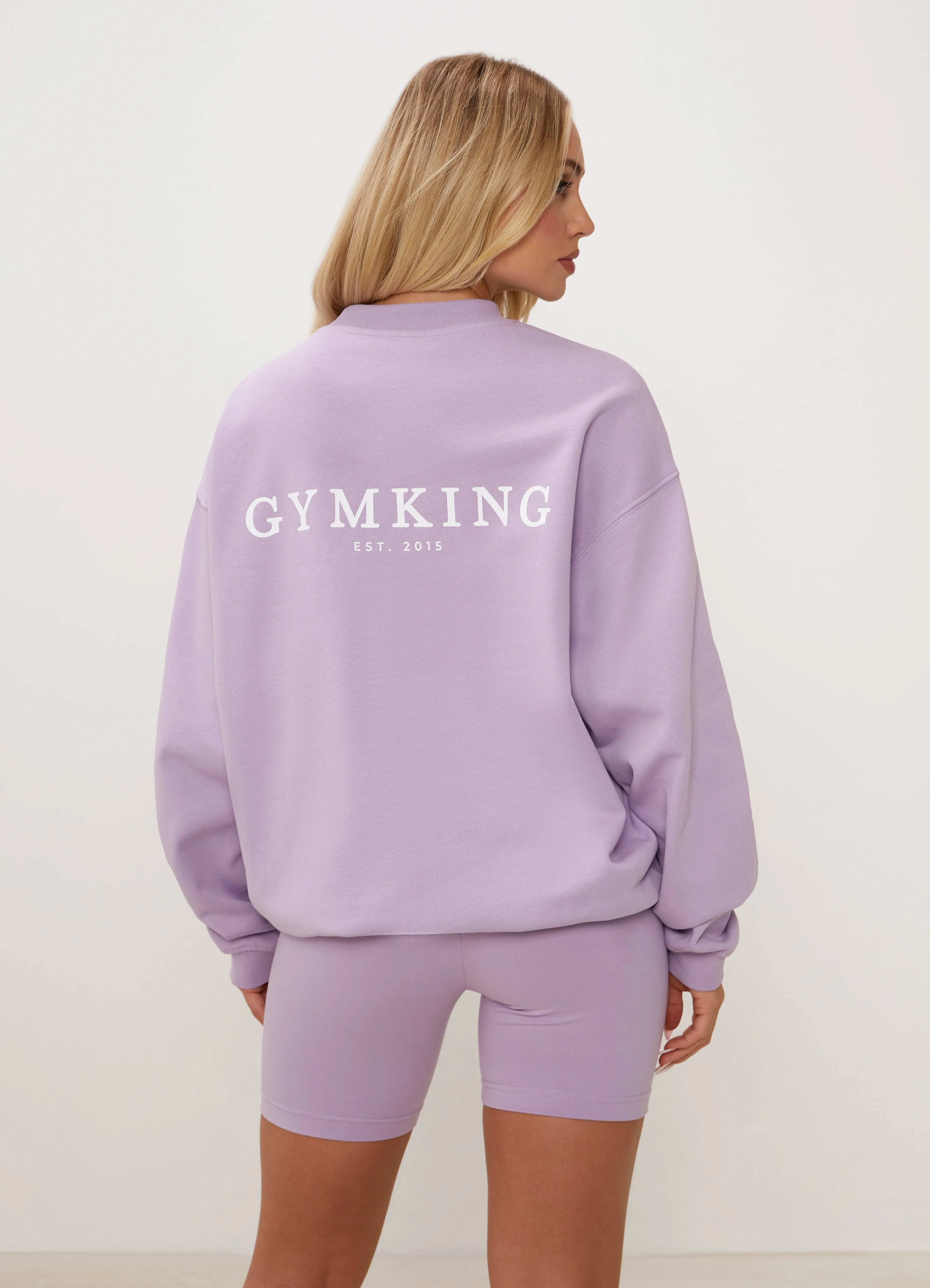 Gym King Established Crew - Lilac sold by The Gym King product image thumbnail 5