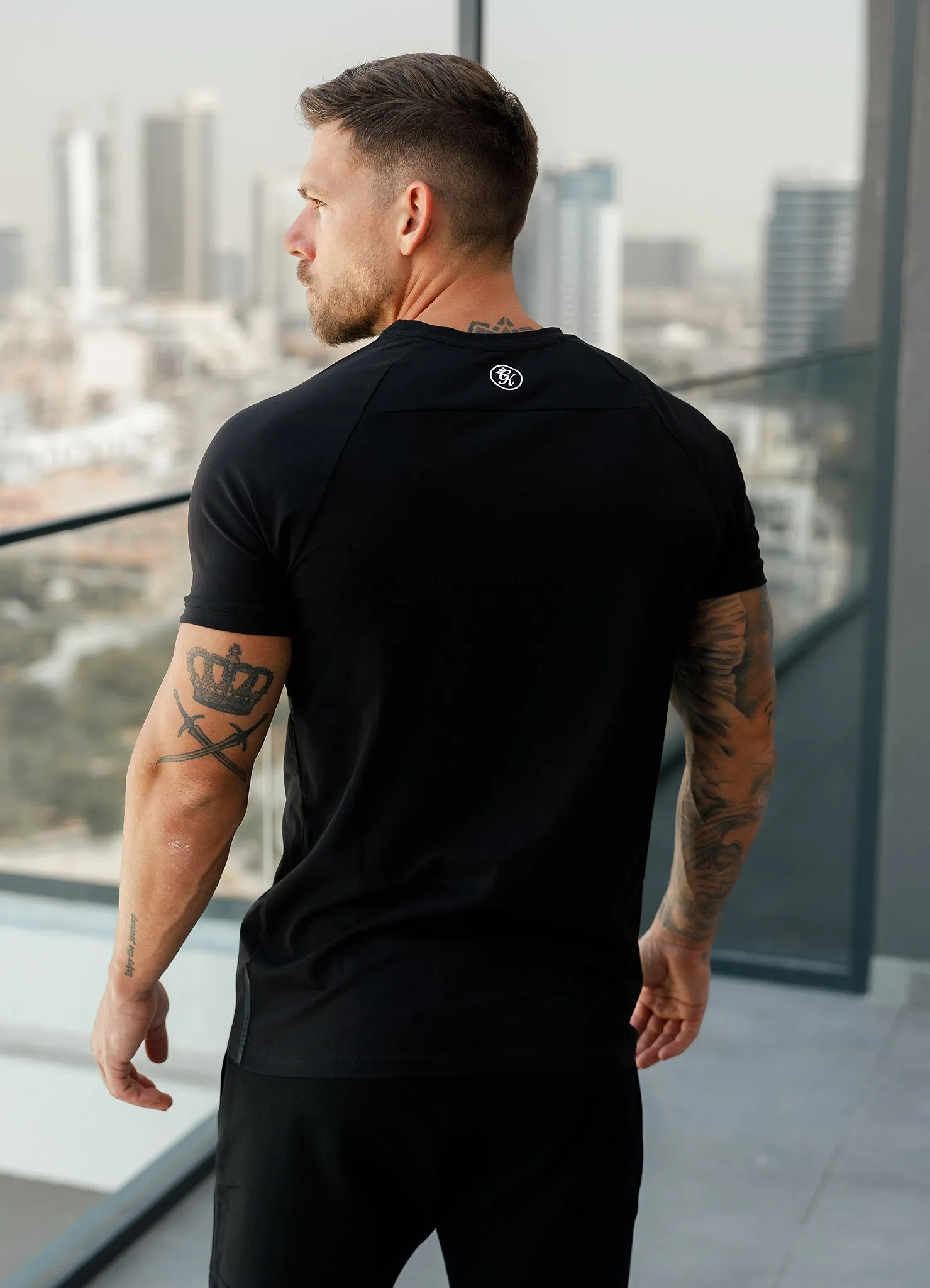 Gym King Pro Jersey T-Shirt - Black sold by The Gym King product image thumbnail 5