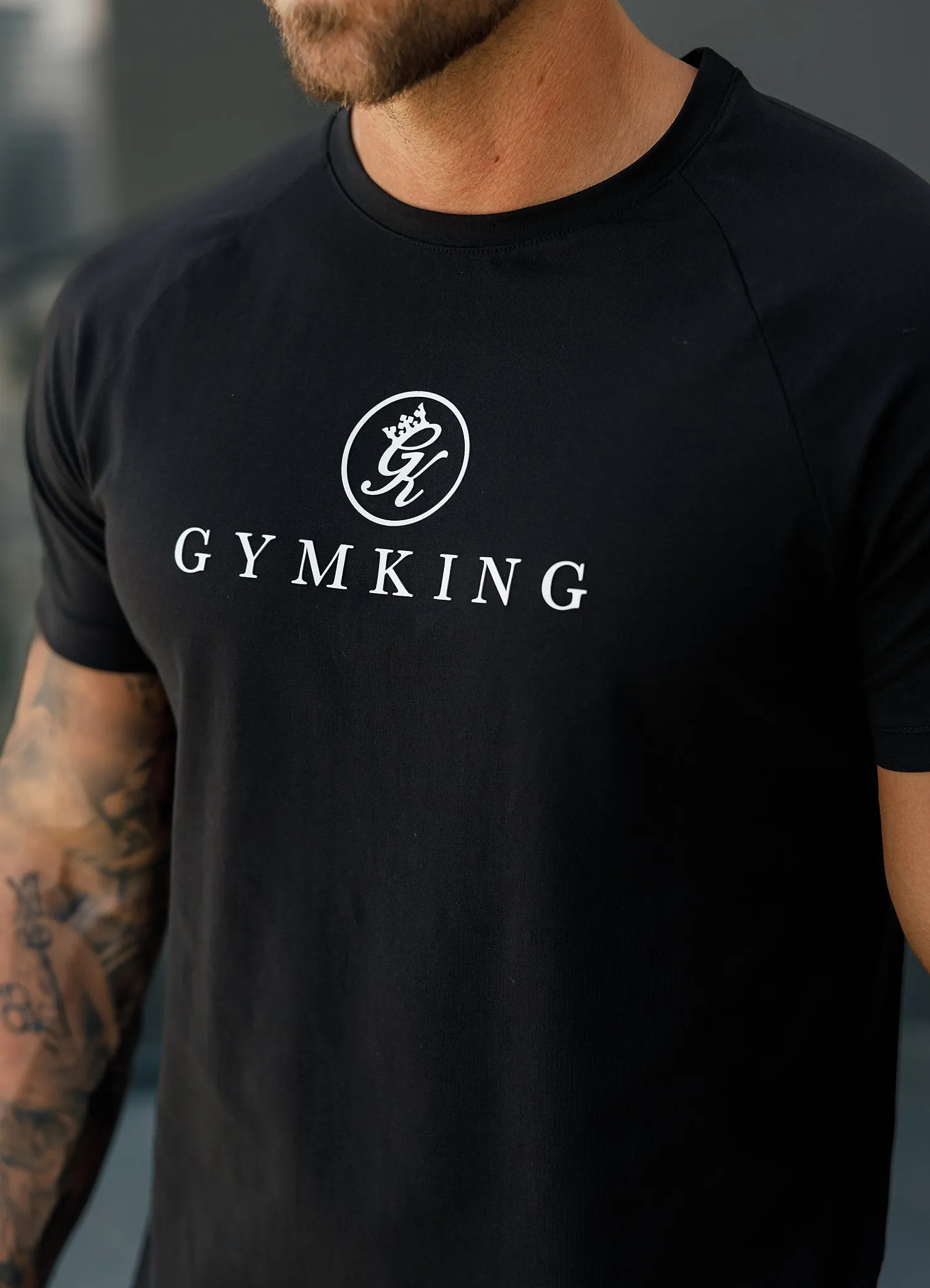 Gym King Pro Jersey T-Shirt - Black sold by The Gym King product image thumbnail 4