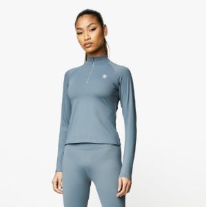 Gym King 365 Ls 1/4 Zip - Petrol Blue sold by The Gym King
