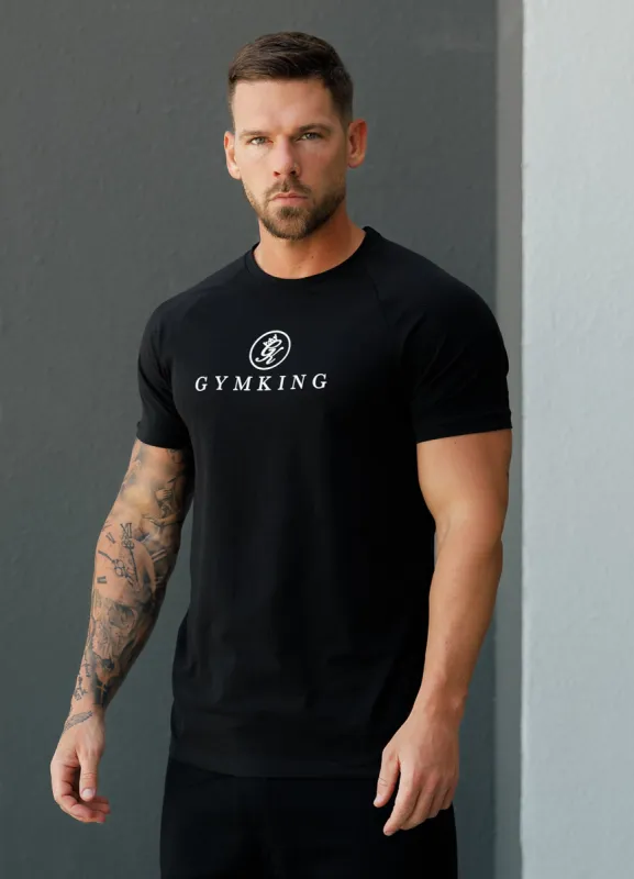 Gym King Pro Logo Jersey Tee - Black sold by The Gym King