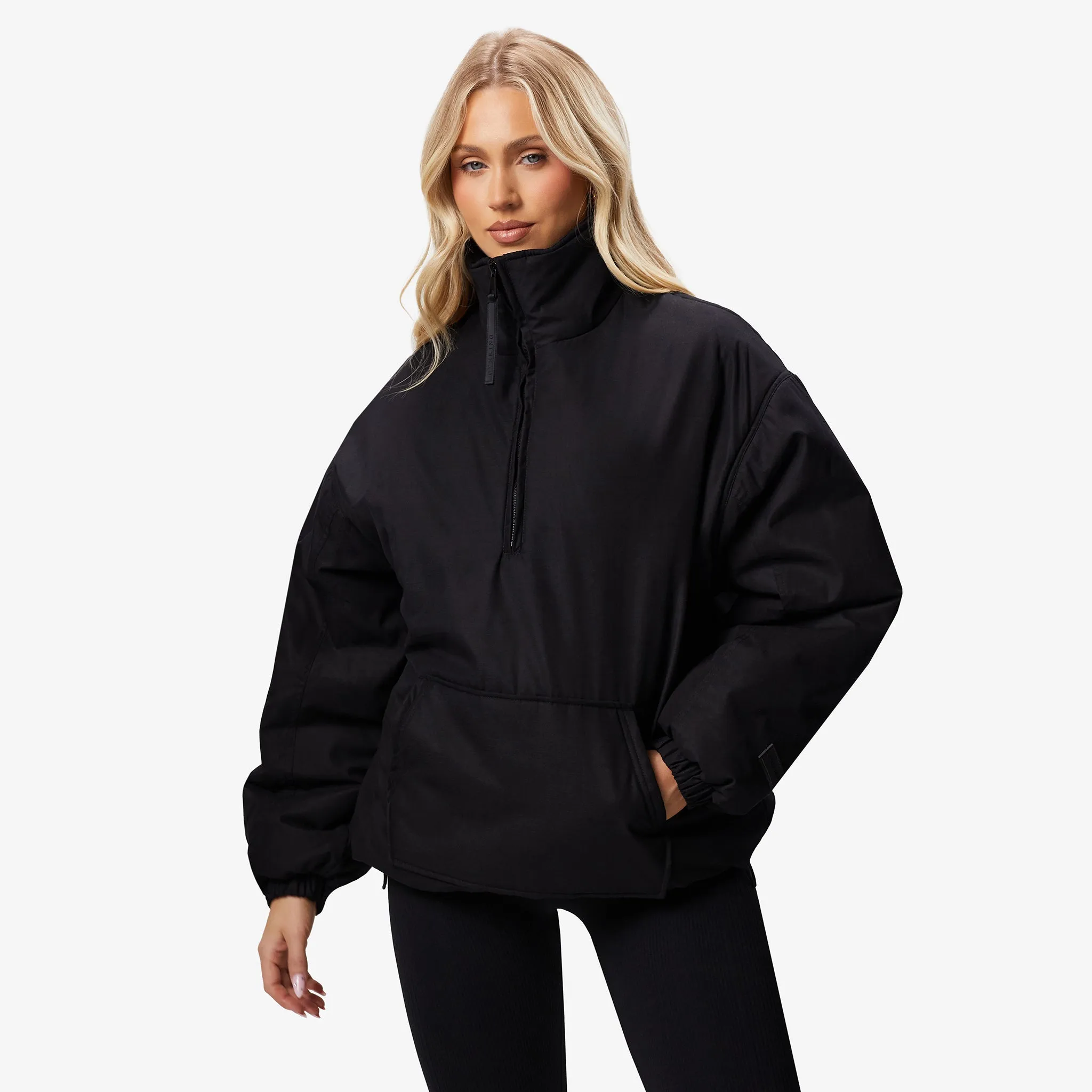 Gym King Woven 1/4 Zip Overjacket - Black sold by The Gym King product image thumbnail 2