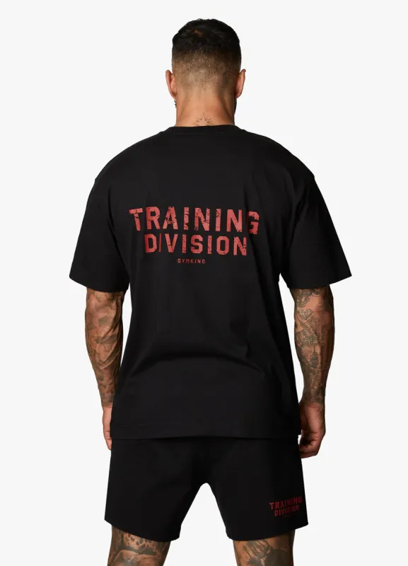 Gym King Training Division Tee - Black/Red sold by The Gym King