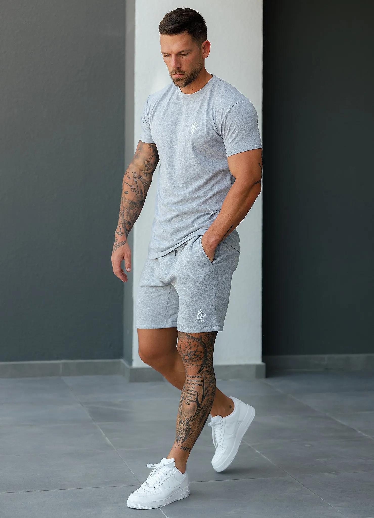 Gym King Jersey T-Shirt - Grey Marl sold by The Gym King product image thumbnail 3