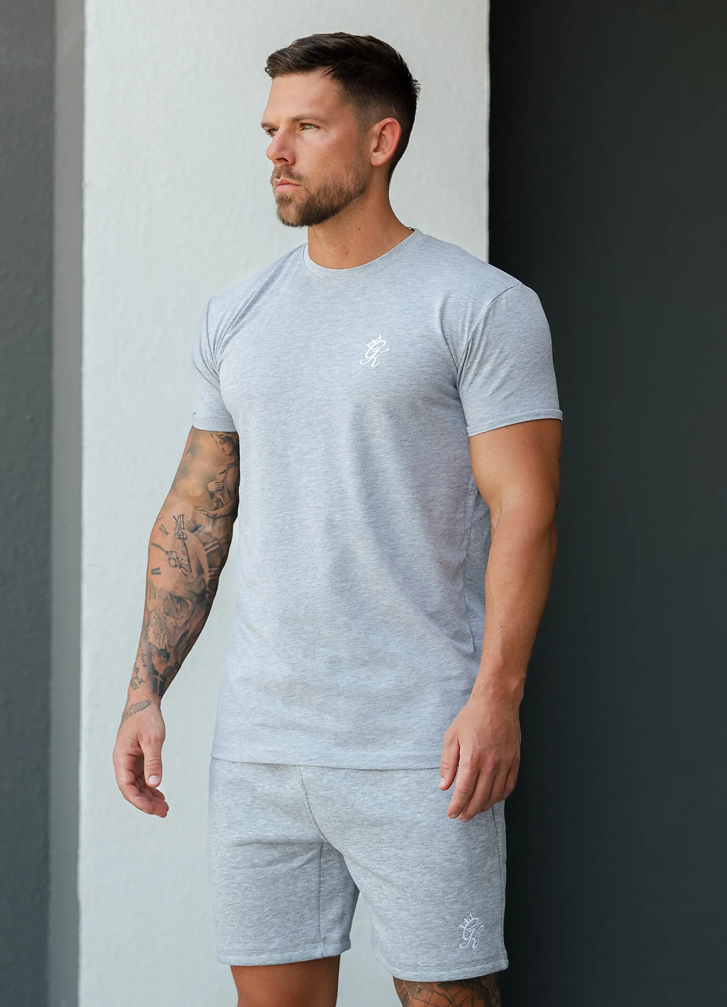 Gym King Jersey T-Shirt - Grey Marl sold by The Gym King
